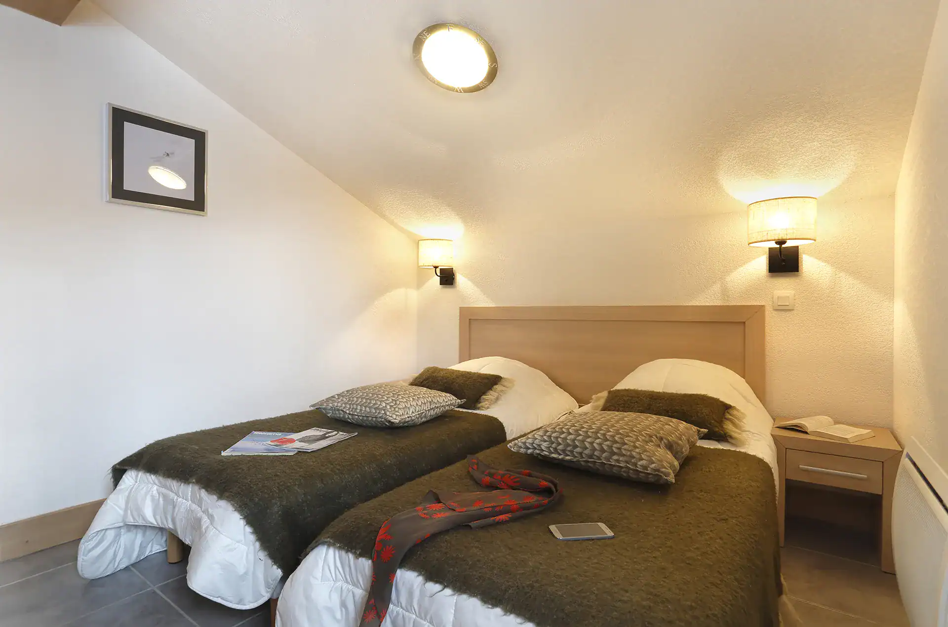 Example of a room at the Goélia le Grand Ermitage holiday residence in Châtel