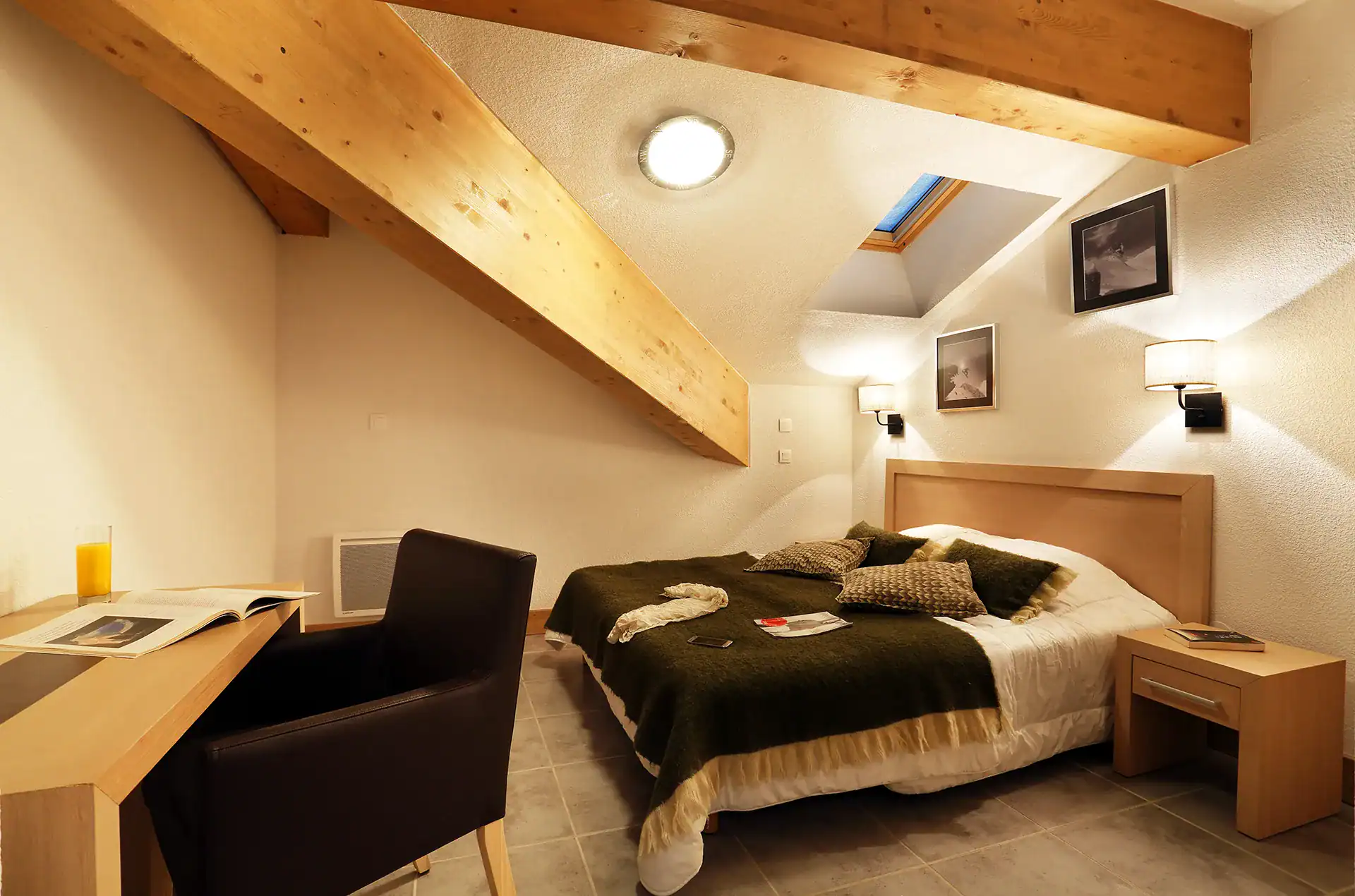 Example of a room at the Goélia le Grand Ermitage holiday residence in Châtel