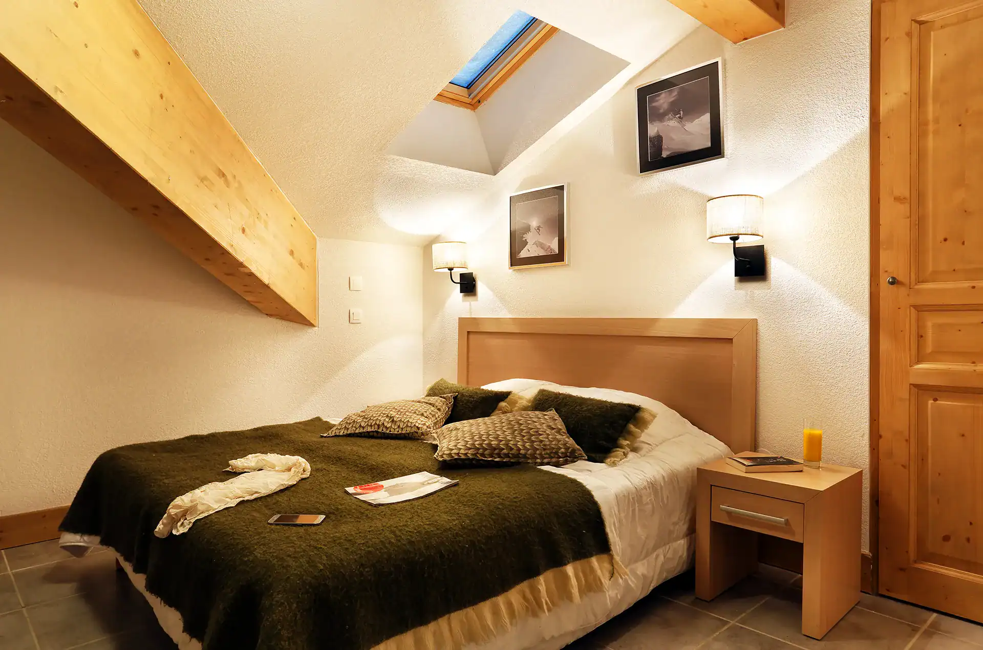 Example of a room at the Goélia le Grand Ermitage holiday residence in Châtel