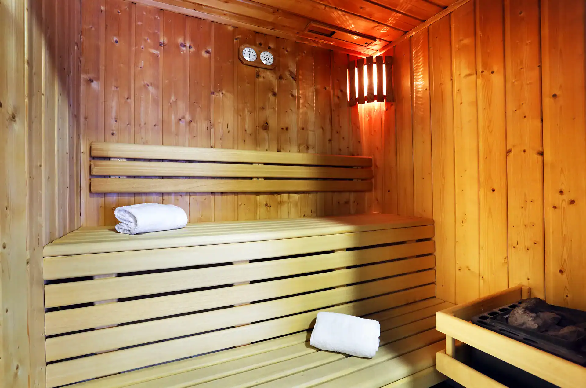 Sauna at the Goélia le Grand Ermitage holiday residence in Châtel