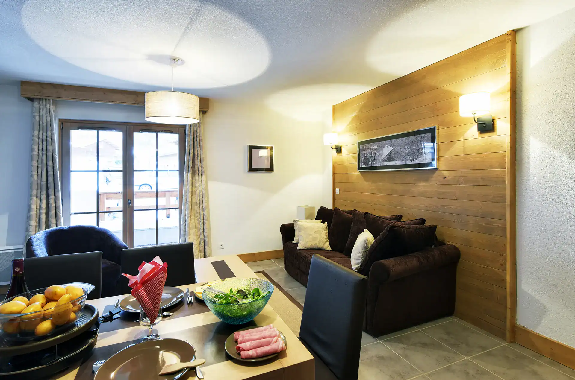 Example of the interior of a property at the Goélia Le Grand Ermitage holiday residence in Châtel