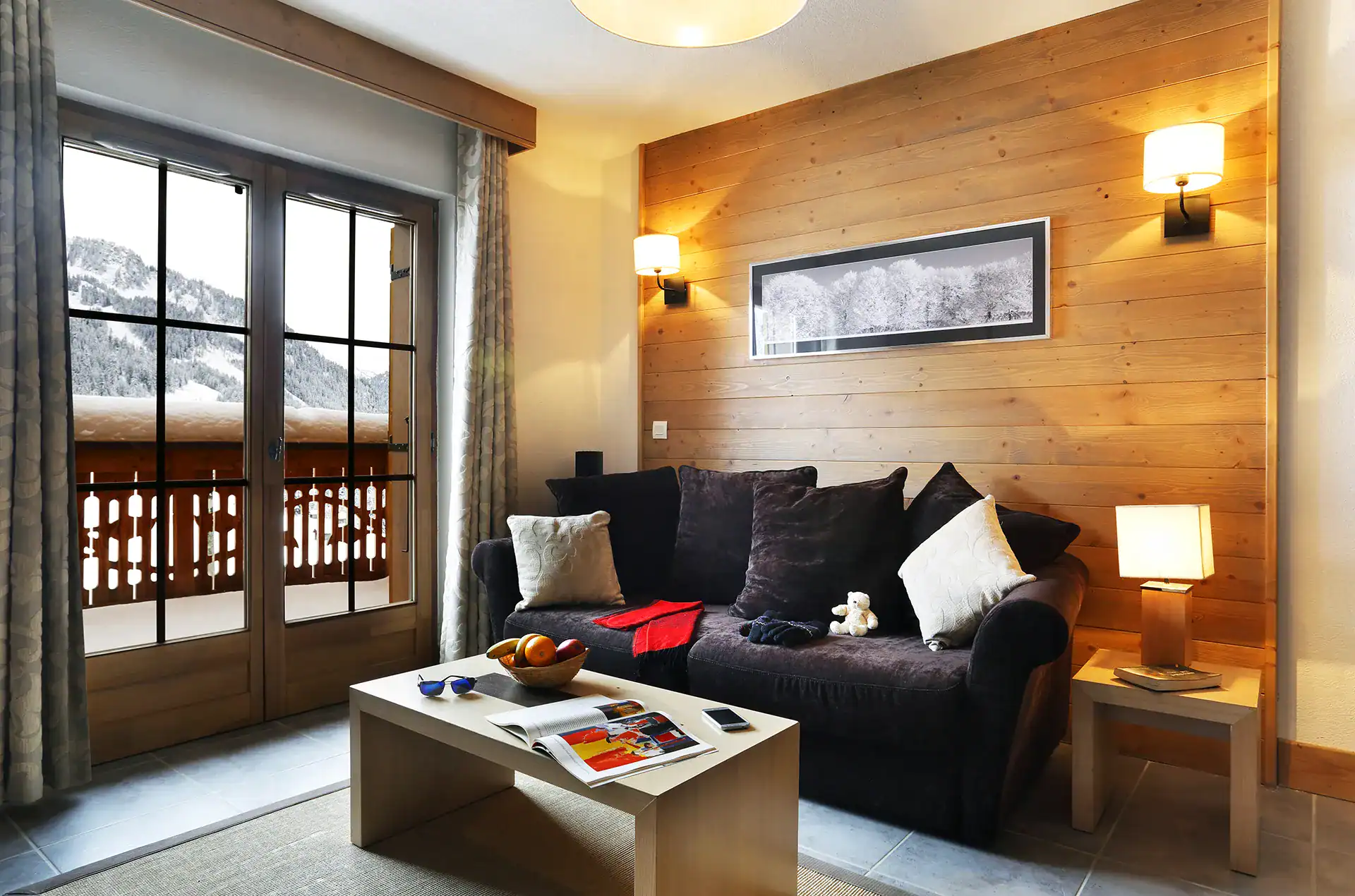 Example of the interior of a property at the Goélia Le Grand Ermitage holiday residence in Châtel