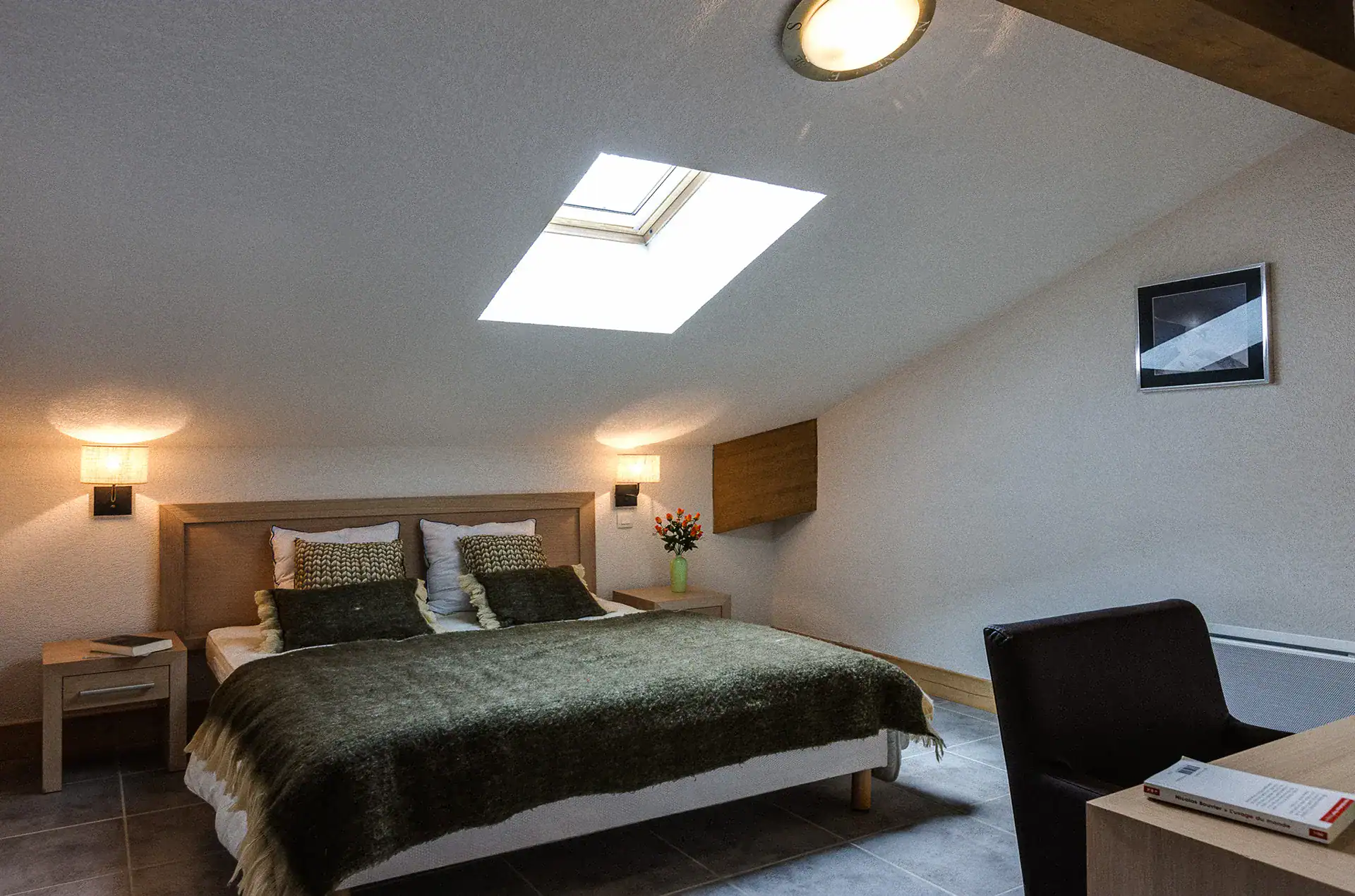 Exemple d'une chambre de la résidence de vacances Goélia Le Grand Ermitage à Châtel 