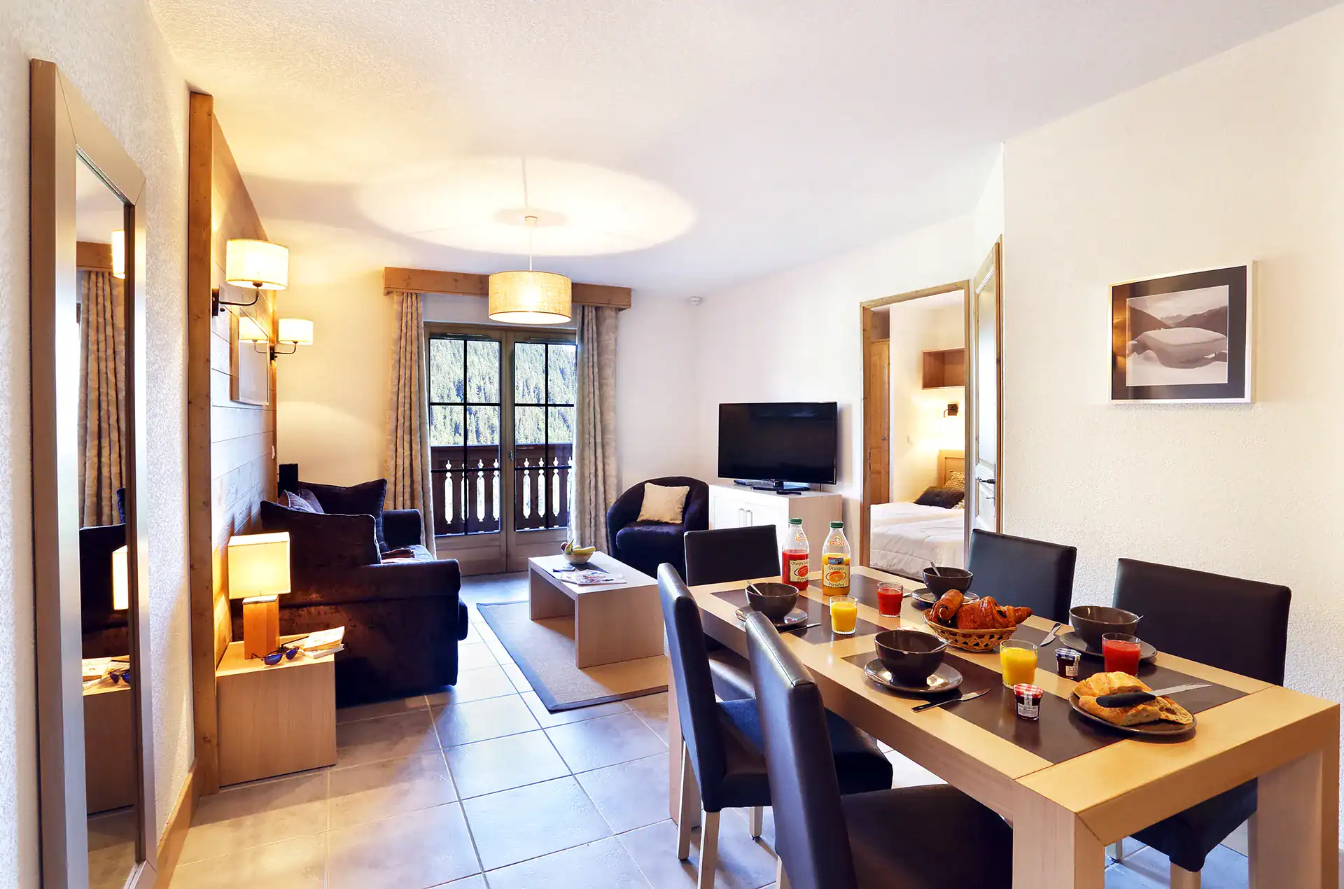 Exemple d'intérieur de la résidence de vacances Goélia Le Grand Ermitage à Châtel 