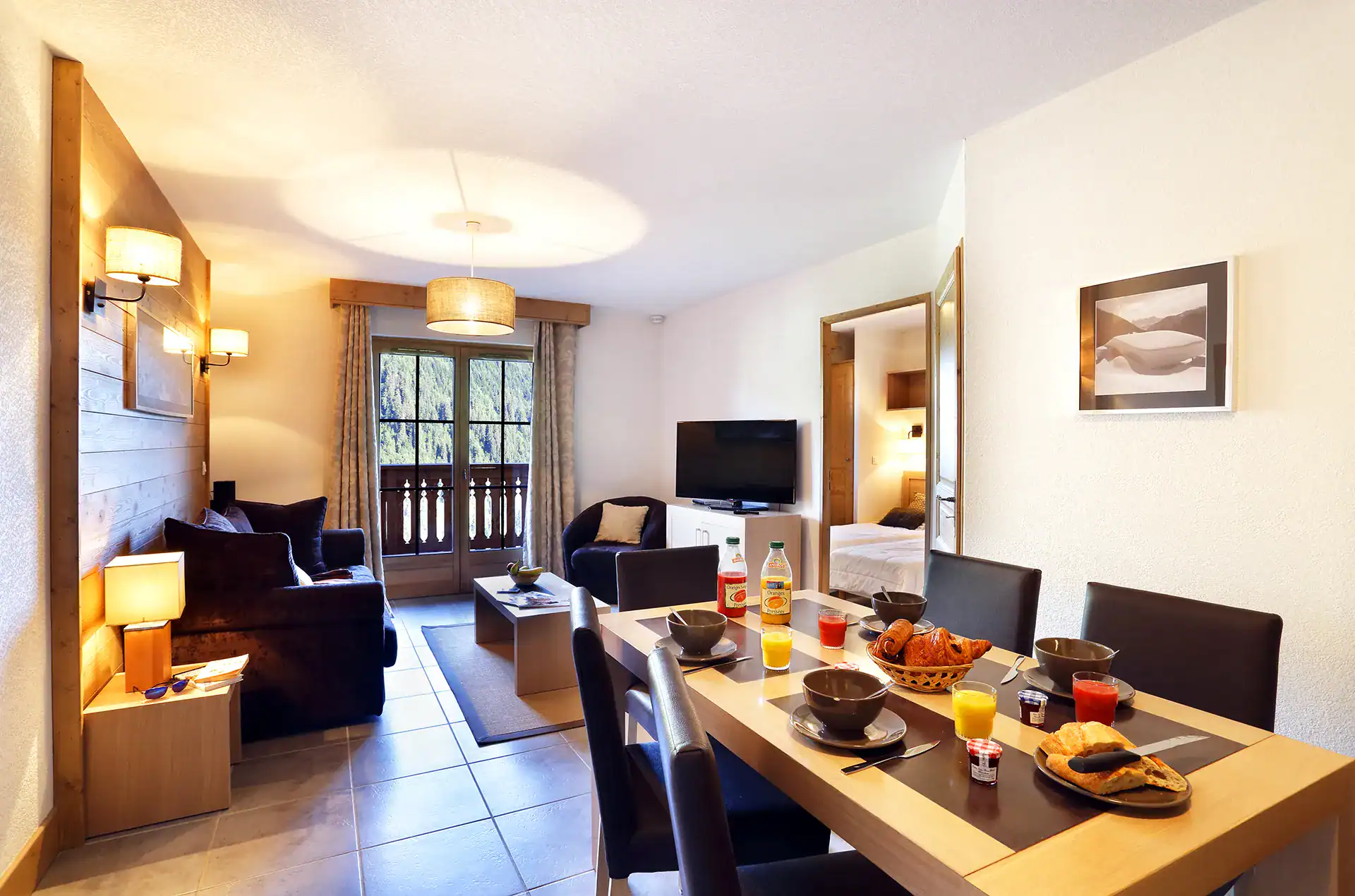 Exemple d'intérieur de la résidence de vacances Goélia Le Grand Ermitage à Châtel 