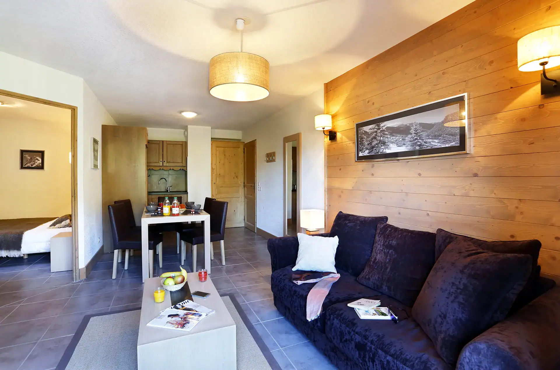 Exemple d'intérieur de la résidence de vacances Goélia Le Grand Ermitage à Châtel 