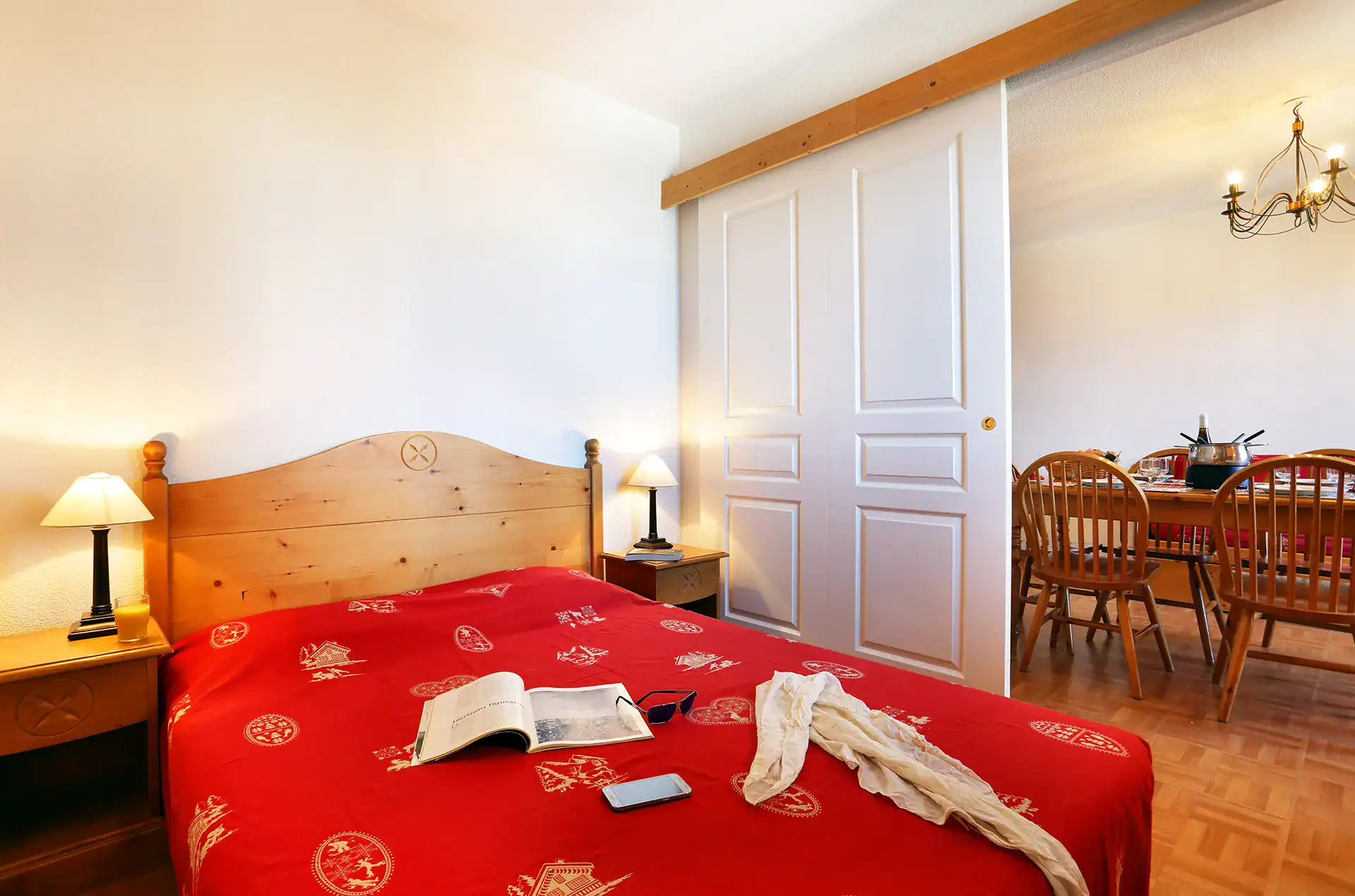 Example of a room at the Goélia Les Chalets des Cimes holiday residence in La Toussuire