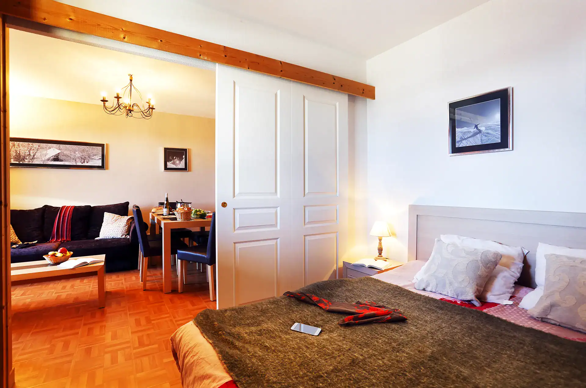 Example of the interior of the Goélia Les Chalets des Cimes holiday residence in La Toussuire