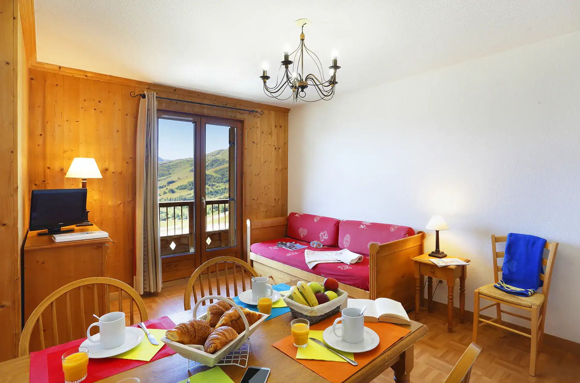 Example of the interior of the Goelia Les Chalets des Cimes holiday residence in La Toussuire