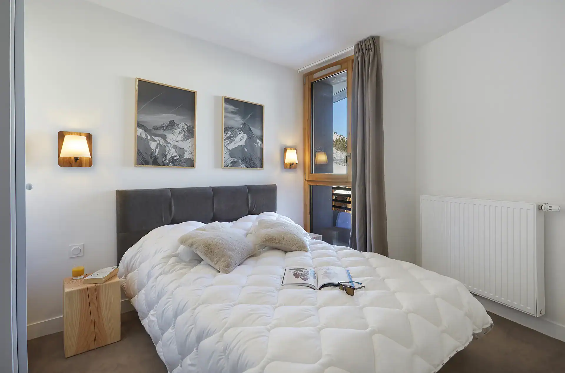 Example of a room at the Goélia Le Hameau holiday residence in Les Deux Alpes