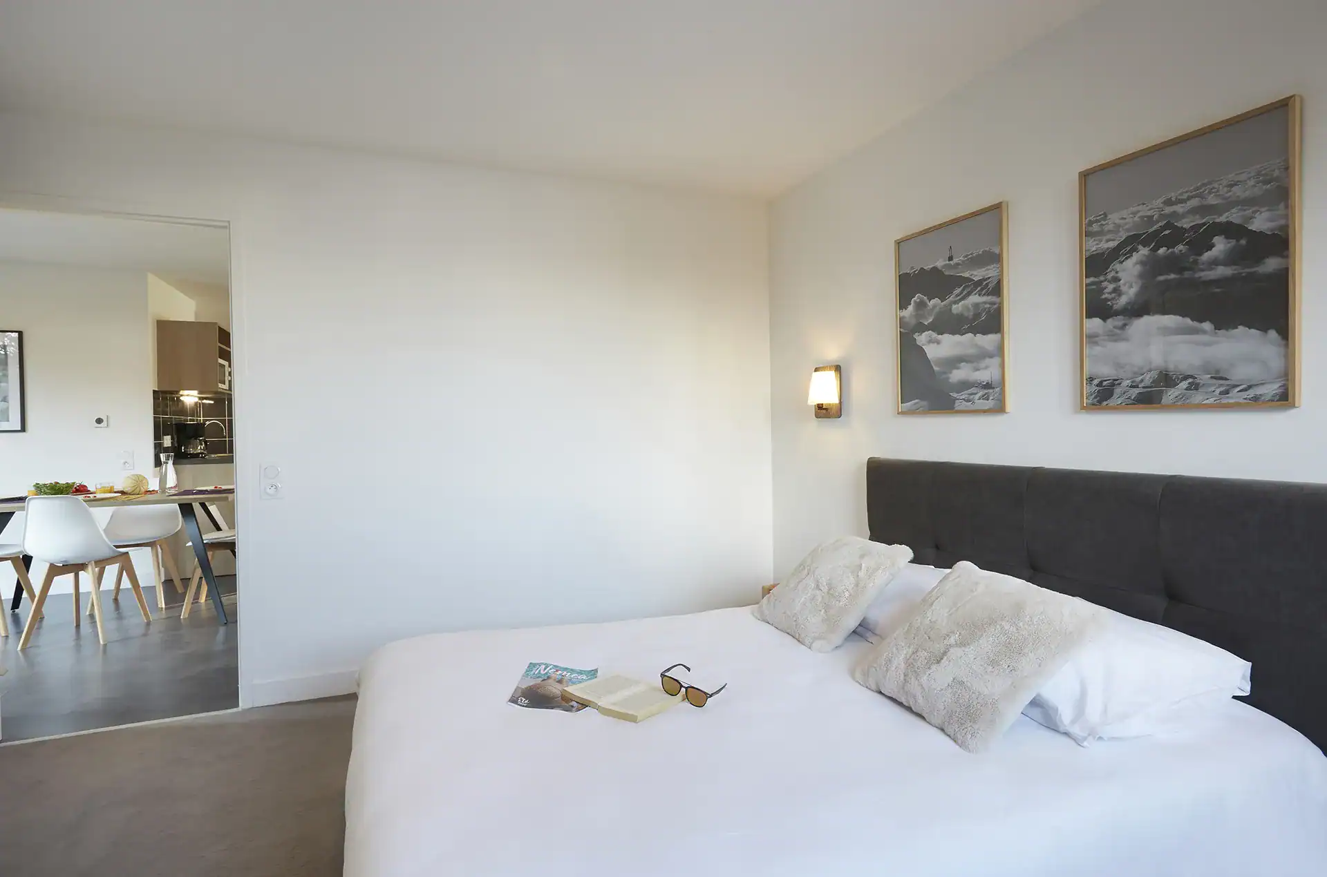 Example of a room of a holiday home at the Goélia L'Adret holiday residence in Serre-Chevalier