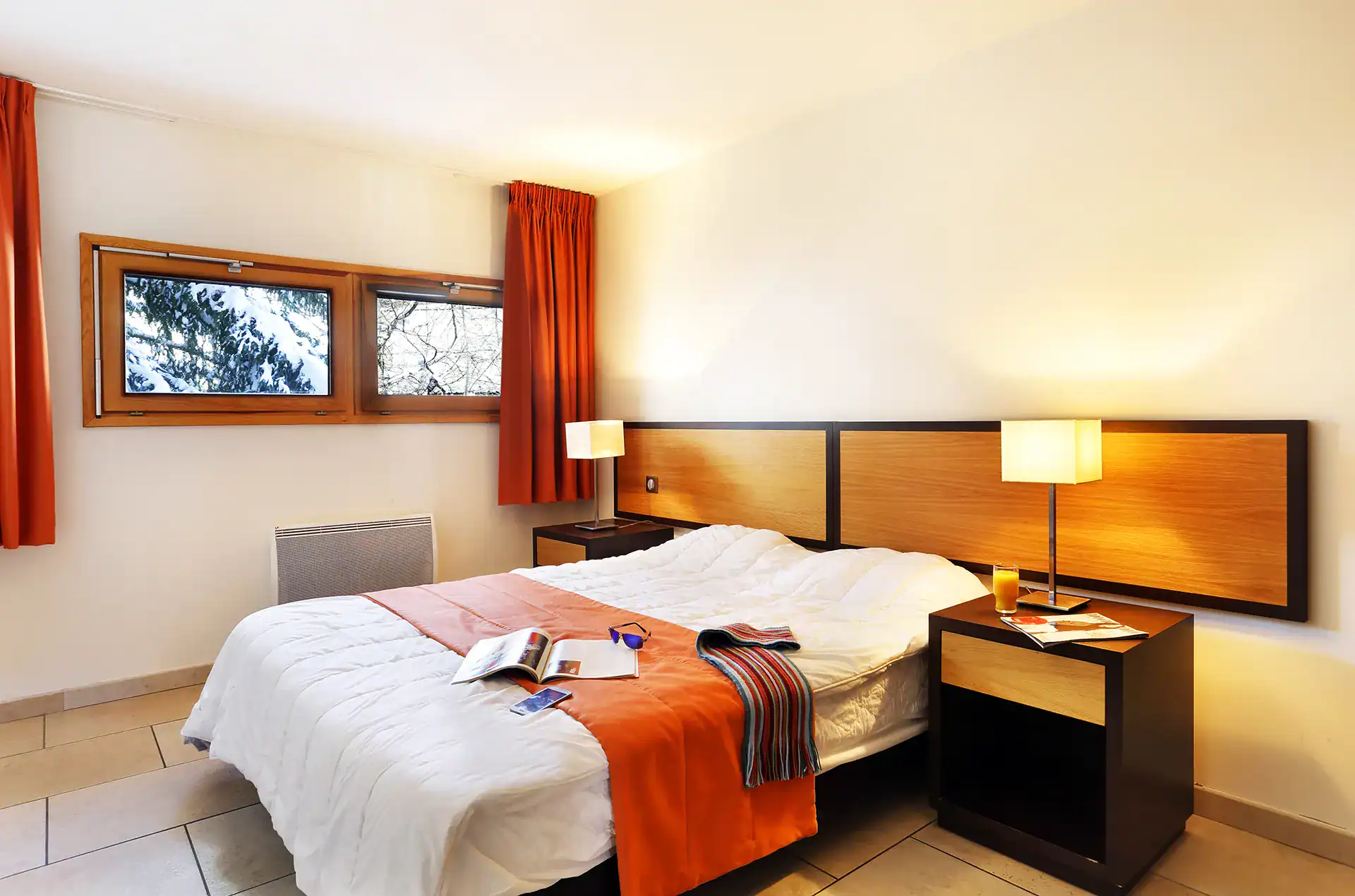 Example of a room of a holiday home at the Goélia L'Adret holiday residence in Serre-Chevalier