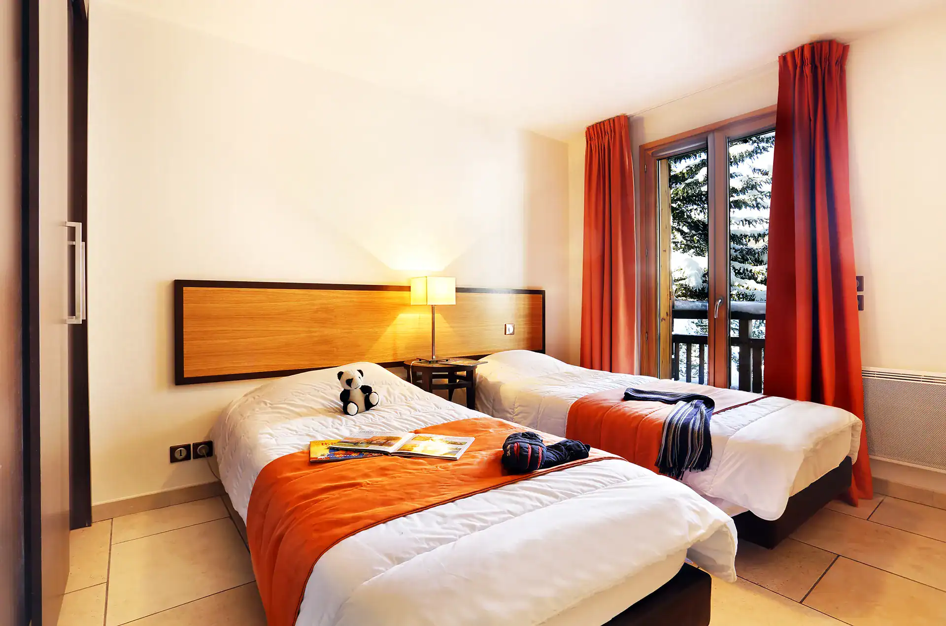 Example of a room of a holiday home at the Goélia L'Adret holiday residence in Serre-Chevalier