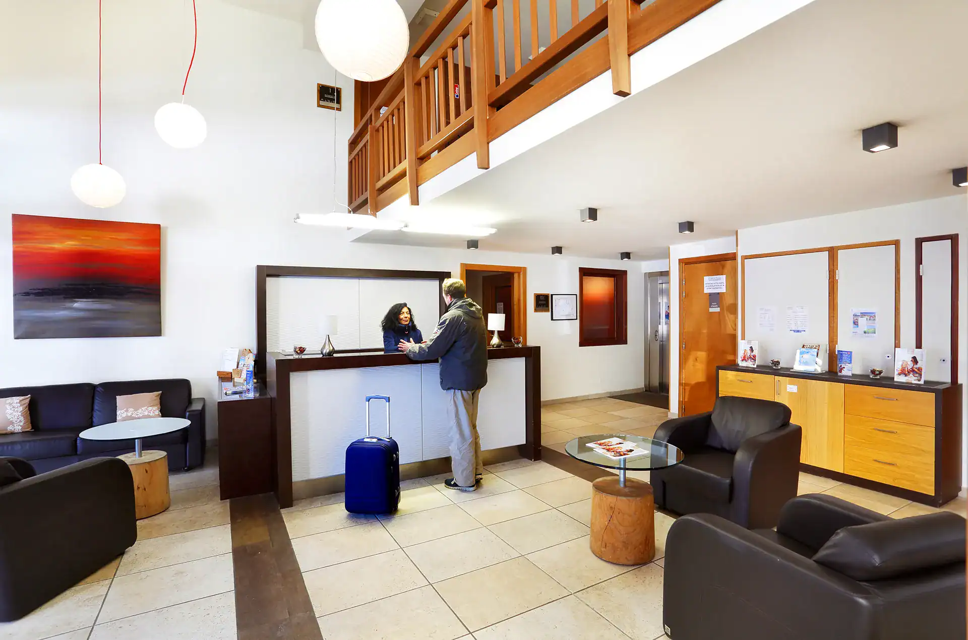 Reception at the Goélia L'Adret holiday residence in Serre-Chevalier