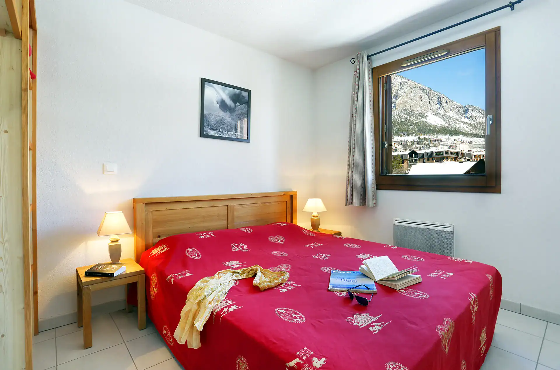 Example of a room at the Goélia L'Aigle Bleu holiday residence in Serre-Chevalier