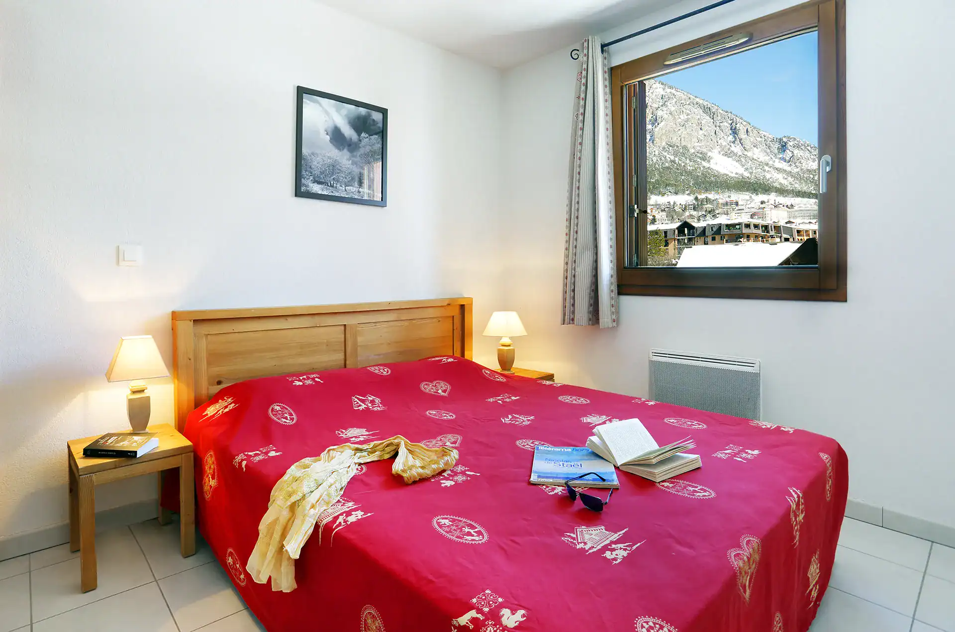 Example of a room at the Goélia L'Aigle Bleu holiday residence in Serre-Chevalier