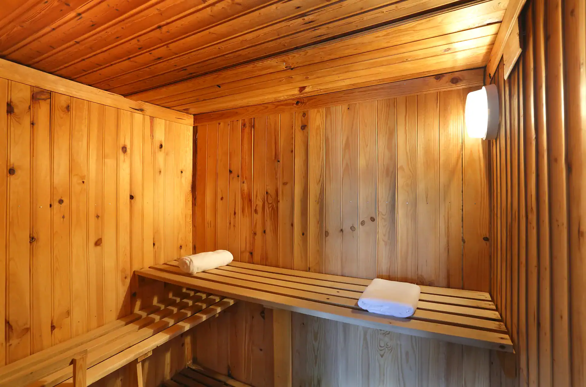 Sauna de la résidence de vacances Goelia Le Royal Peyragudes à Peyragudes