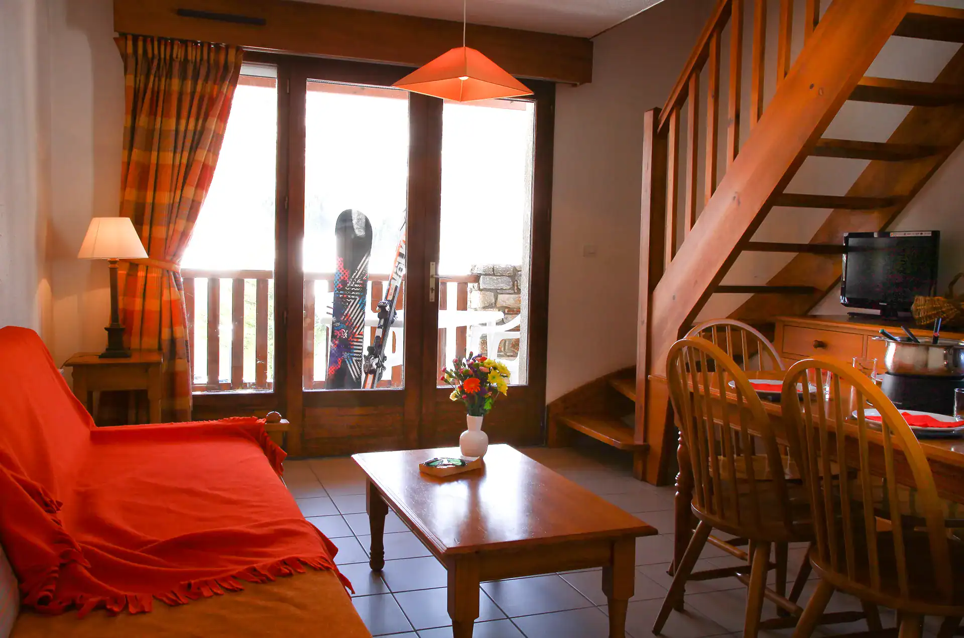 Example of interior at the Goélia La Soulane holiday residence in Loudenvielle