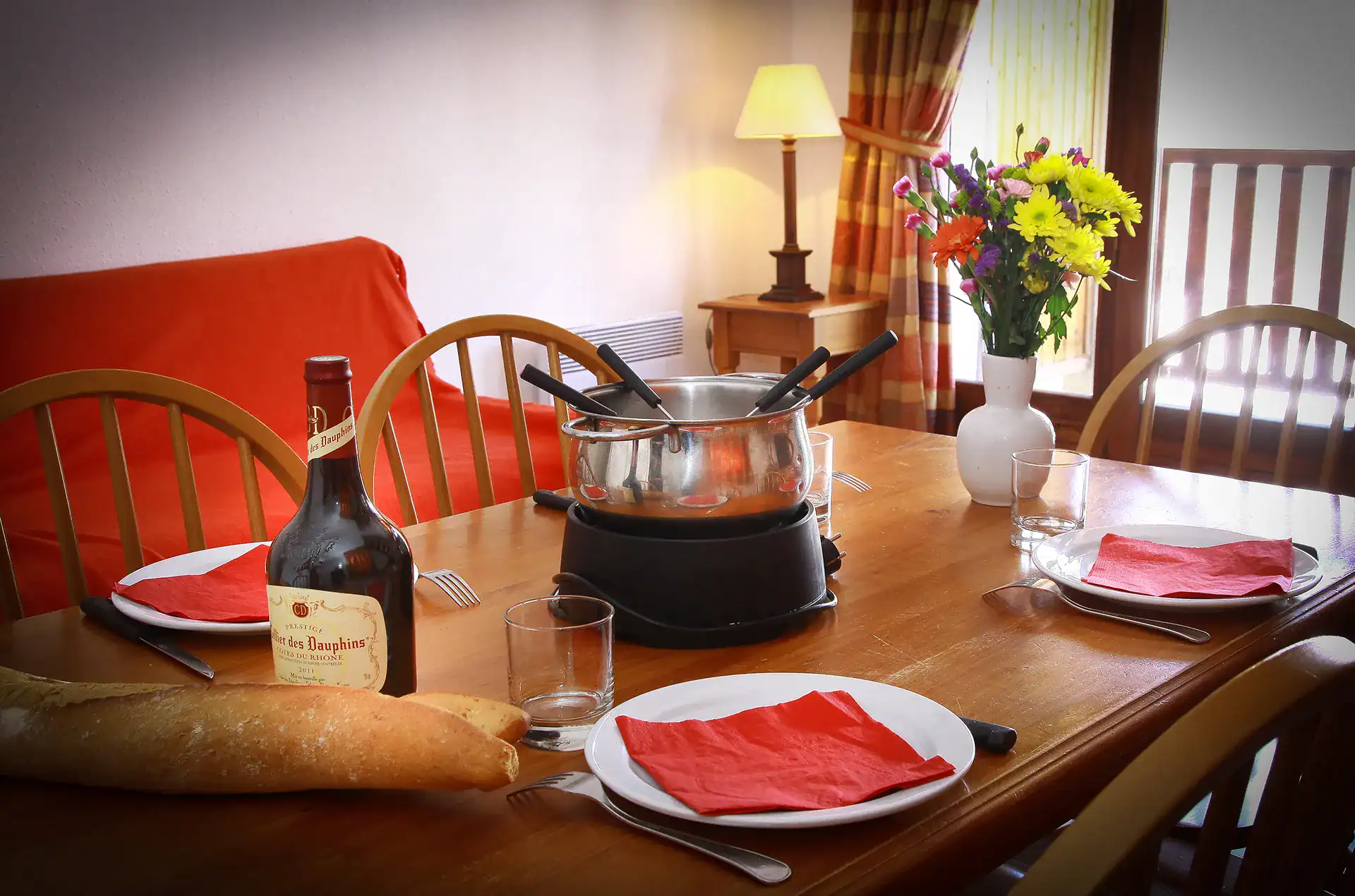 Example of interior at the Goélia La Soulane holiday residence in Loudenvielle