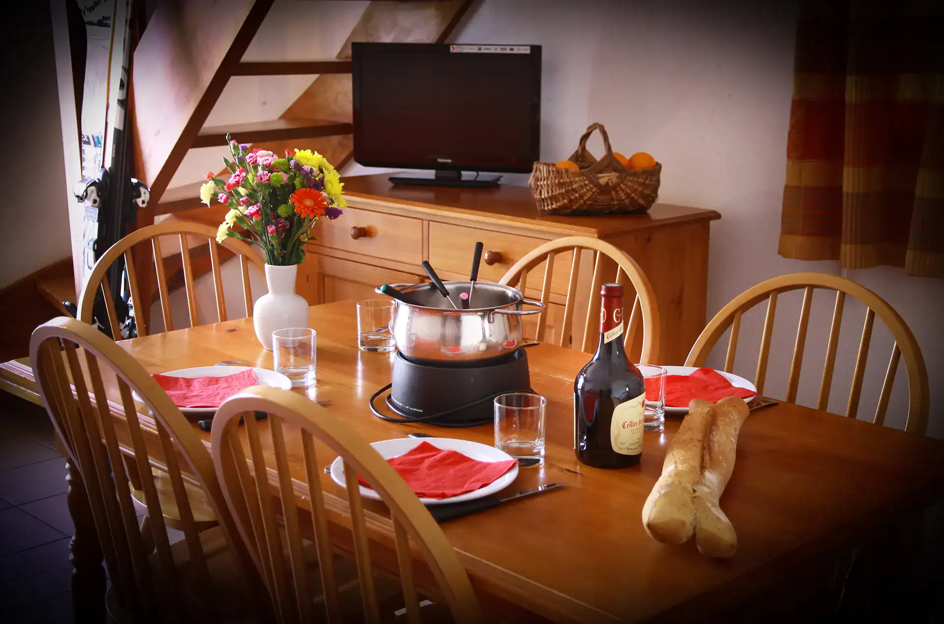 Example of interior at the Goelia La Soulane holiday residence in Loudenvielle