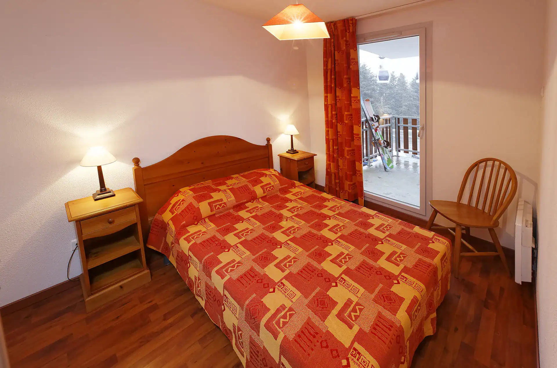 Example of a room at the Goelia Les Balcons d'Ax holiday residence in Bonascre
