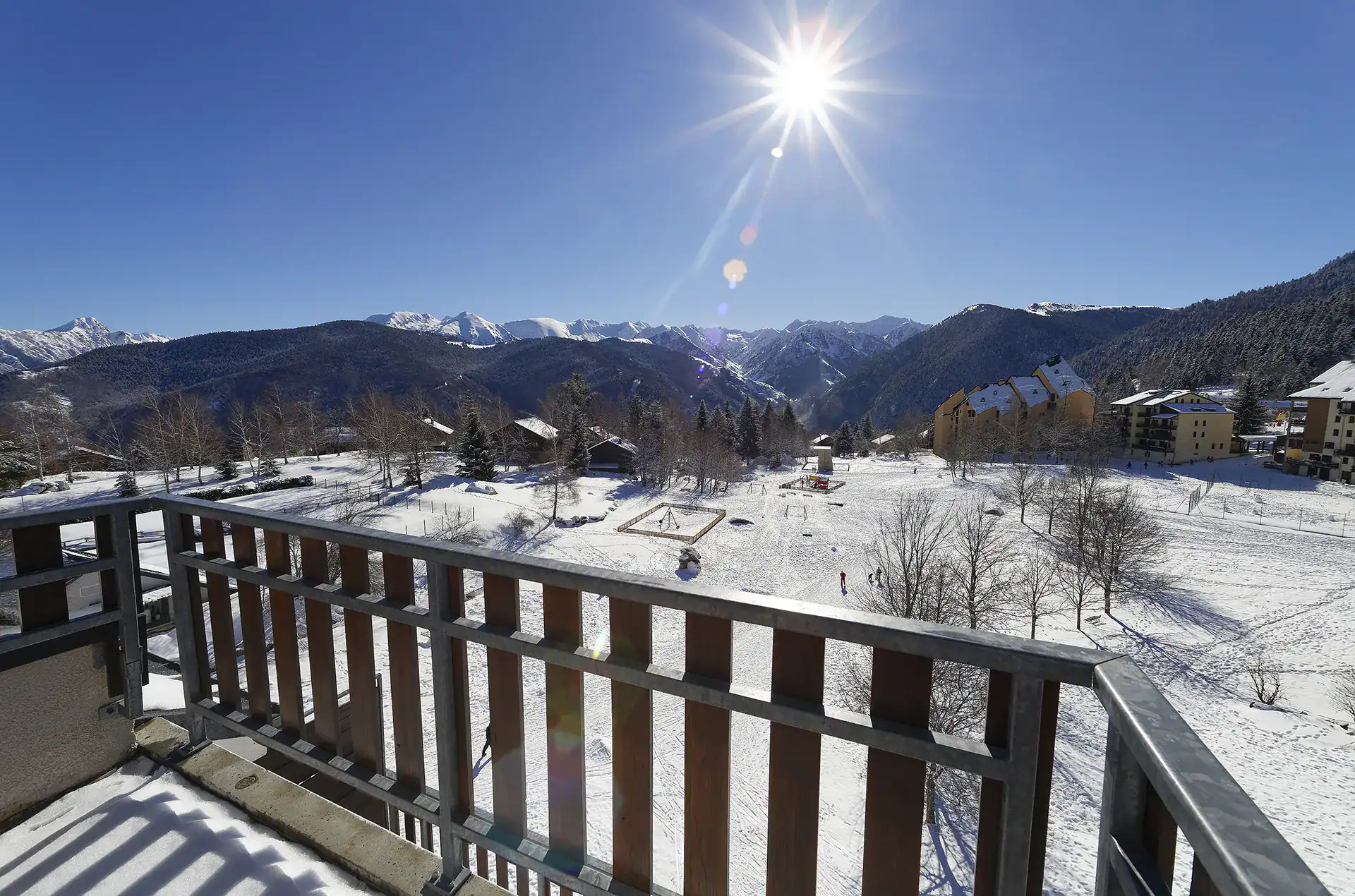 Example of view at the Goelia Les Balcons d'Ax holiday residence in Bonascre