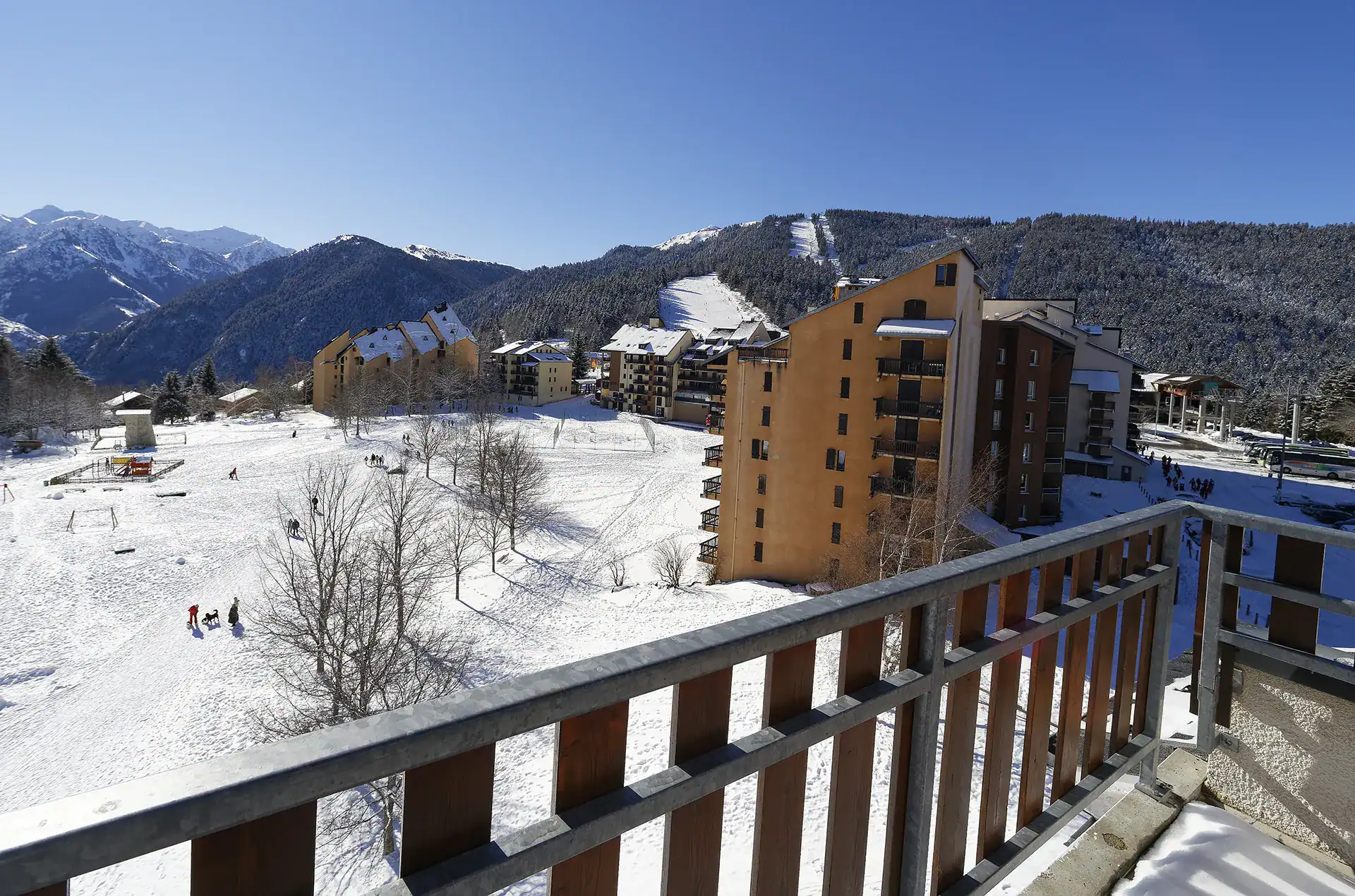 Example of view at the Goelia Les Balcons d'Ax holiday residence in Bonascre