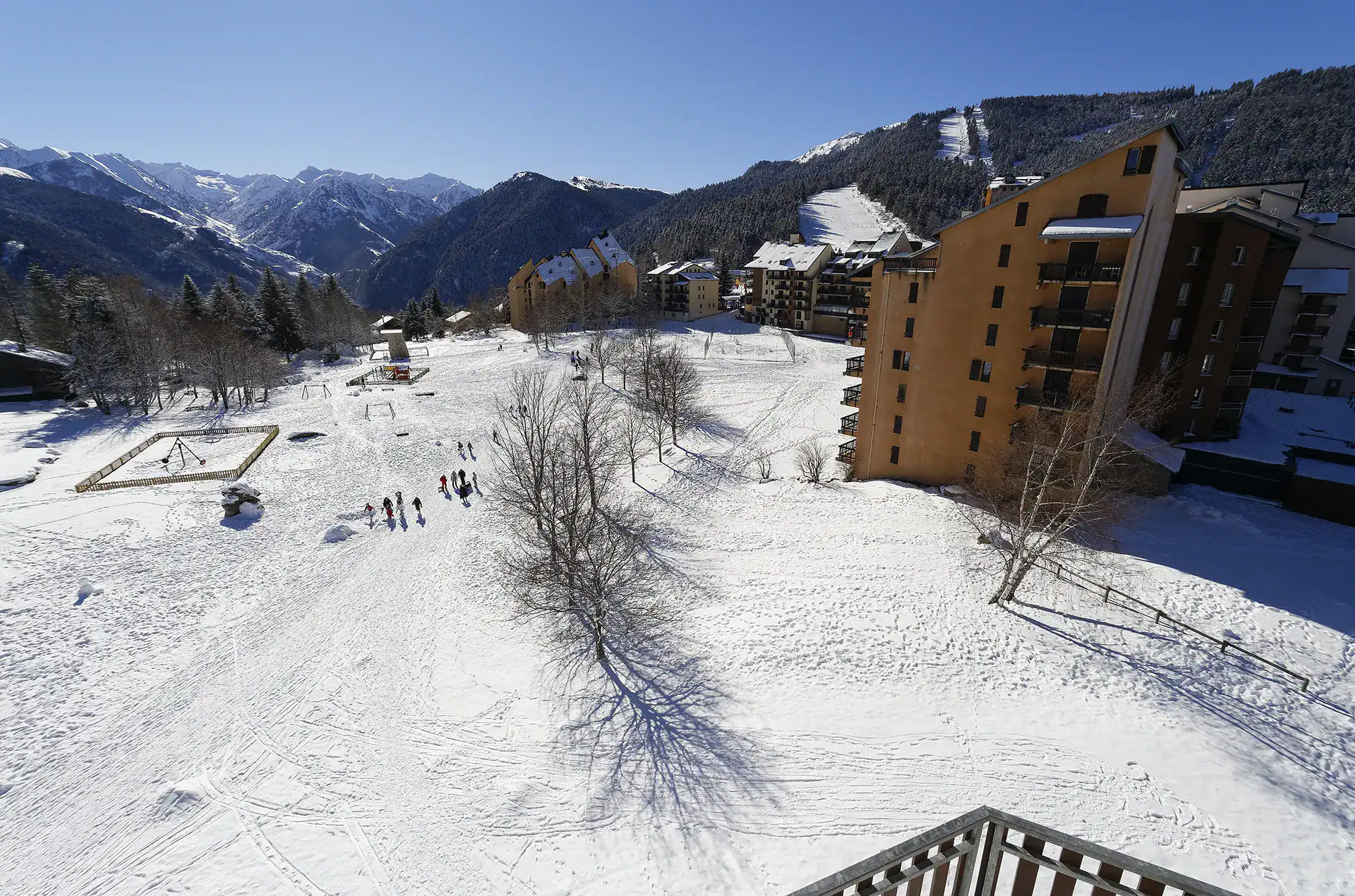 Example of view at the Goelia Les Balcons d'Ax holiday residence in Bonascre