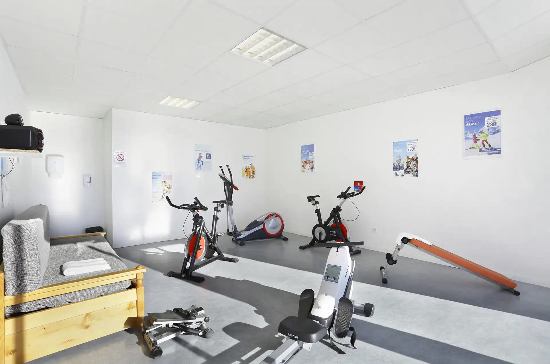 Fitness room at Les Chalets du Belvédère Goélia holiday residence in Font Romeu