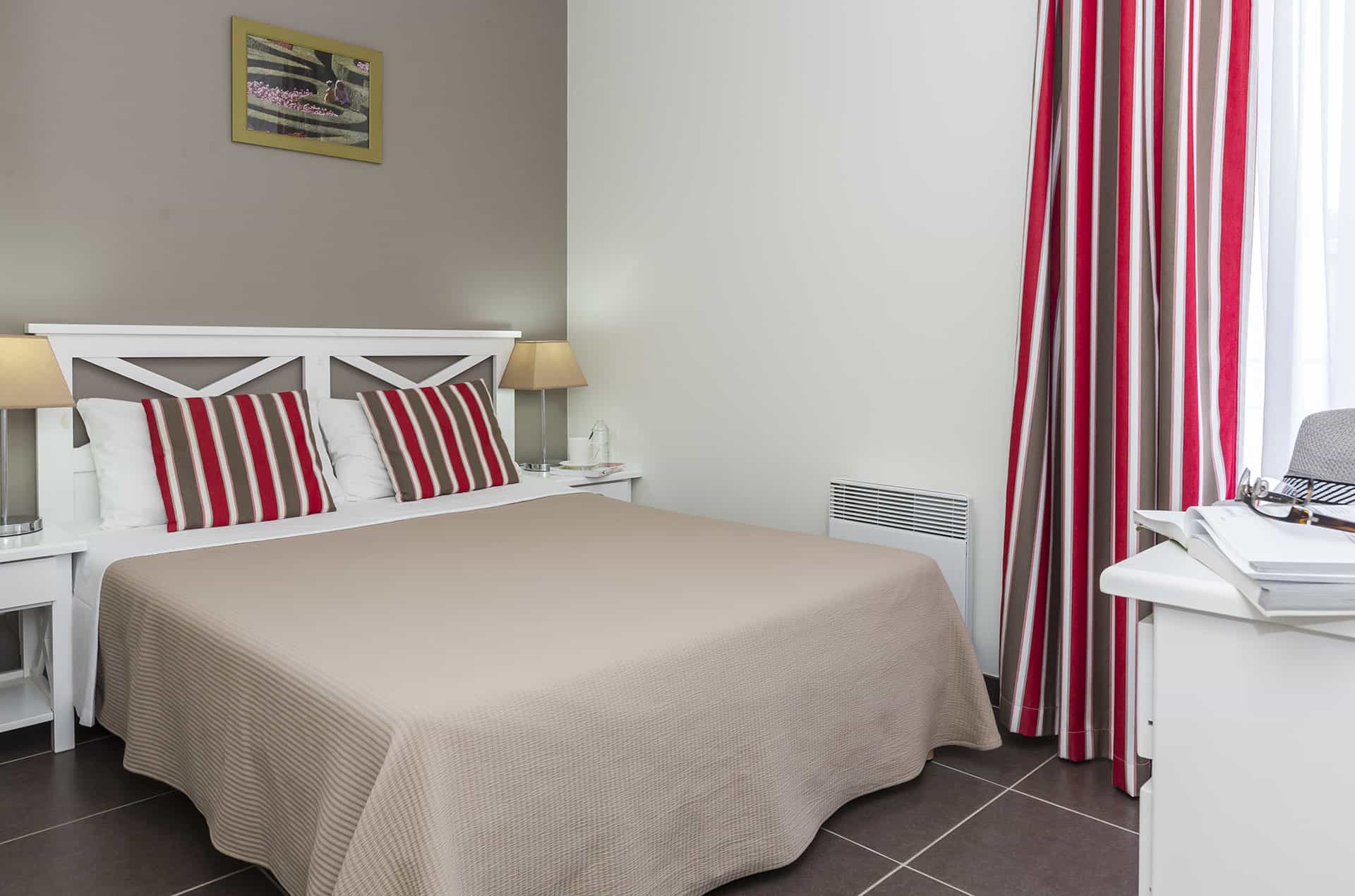 Exemple de chambre de la résidence de vacances Goélia Le Clos St Michel à Chinon