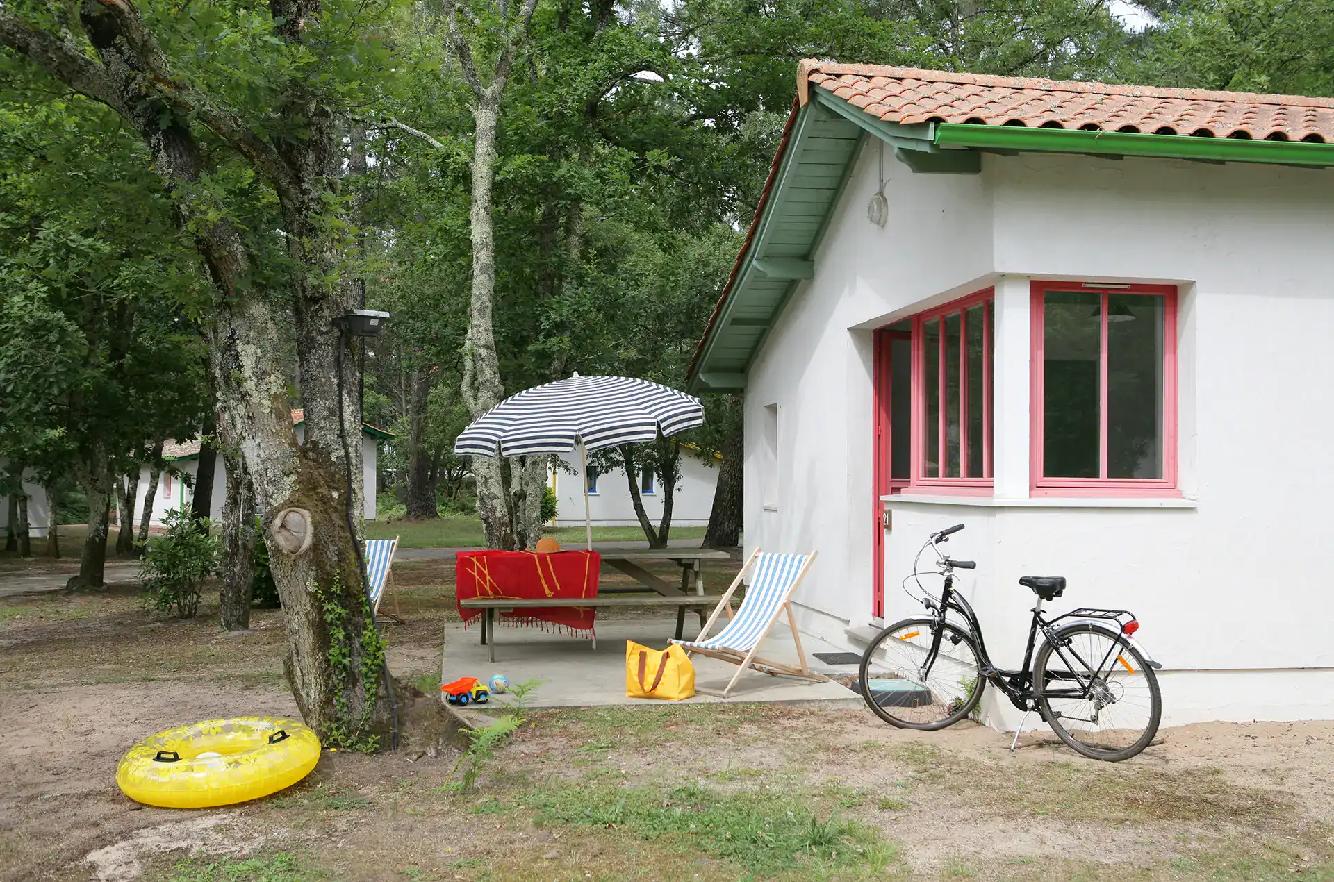 Exemple de cabane de pêcheurs de la résidence de vacances Goélia Les Rives de St Brice à Arès sur le Bassin d'Arcachon