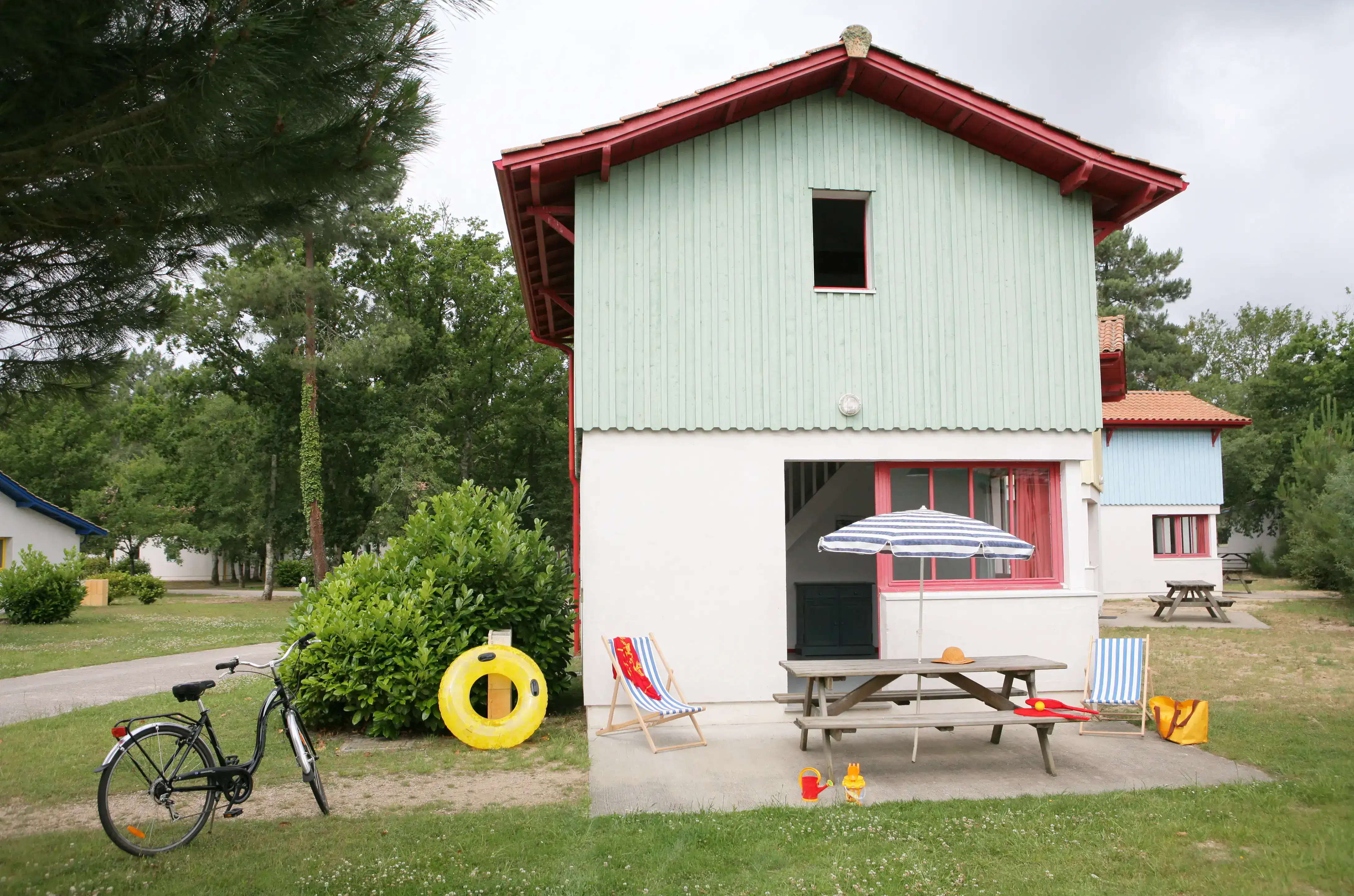 Exemple de cabane de pêcheurs de la résidence de vacances Goélia Les Rives de St Brice à Arès sur le Bassin d'Arcachon