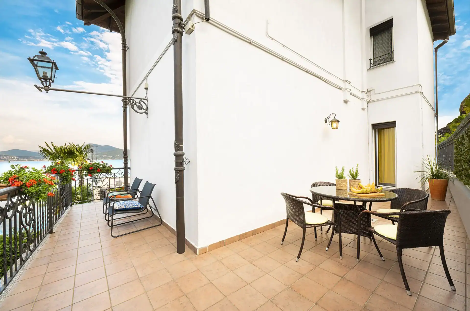 Exemple de terrasse d'un logement 2 pièces 5 personnes standard de la résidence de vacances Casa & Vela à Oggebbio sur le Lac Majeur