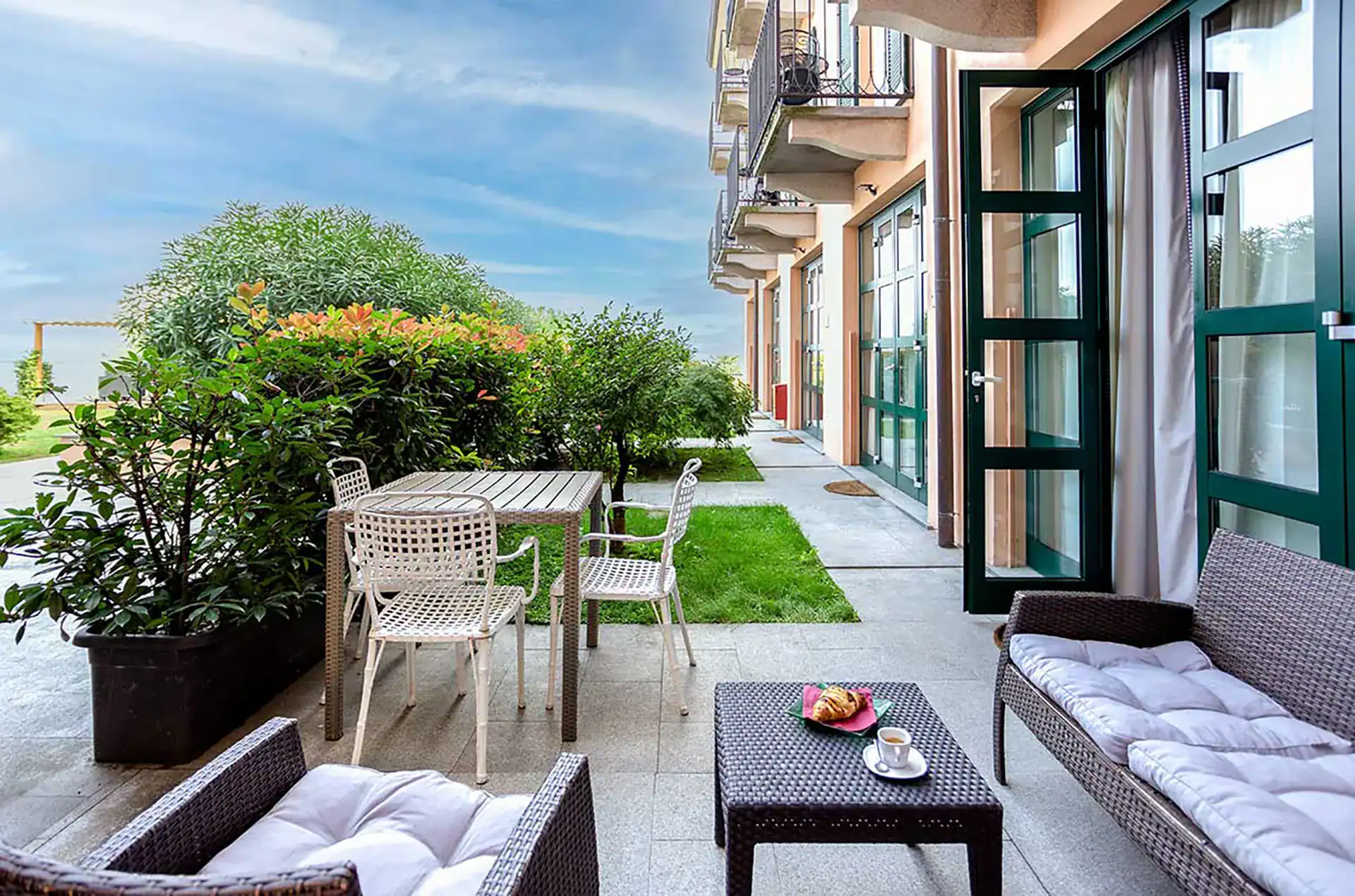 Exemple de logement Bilocale 3 J de la résidence Antico Verbano à Meina sur le Lac Majeur