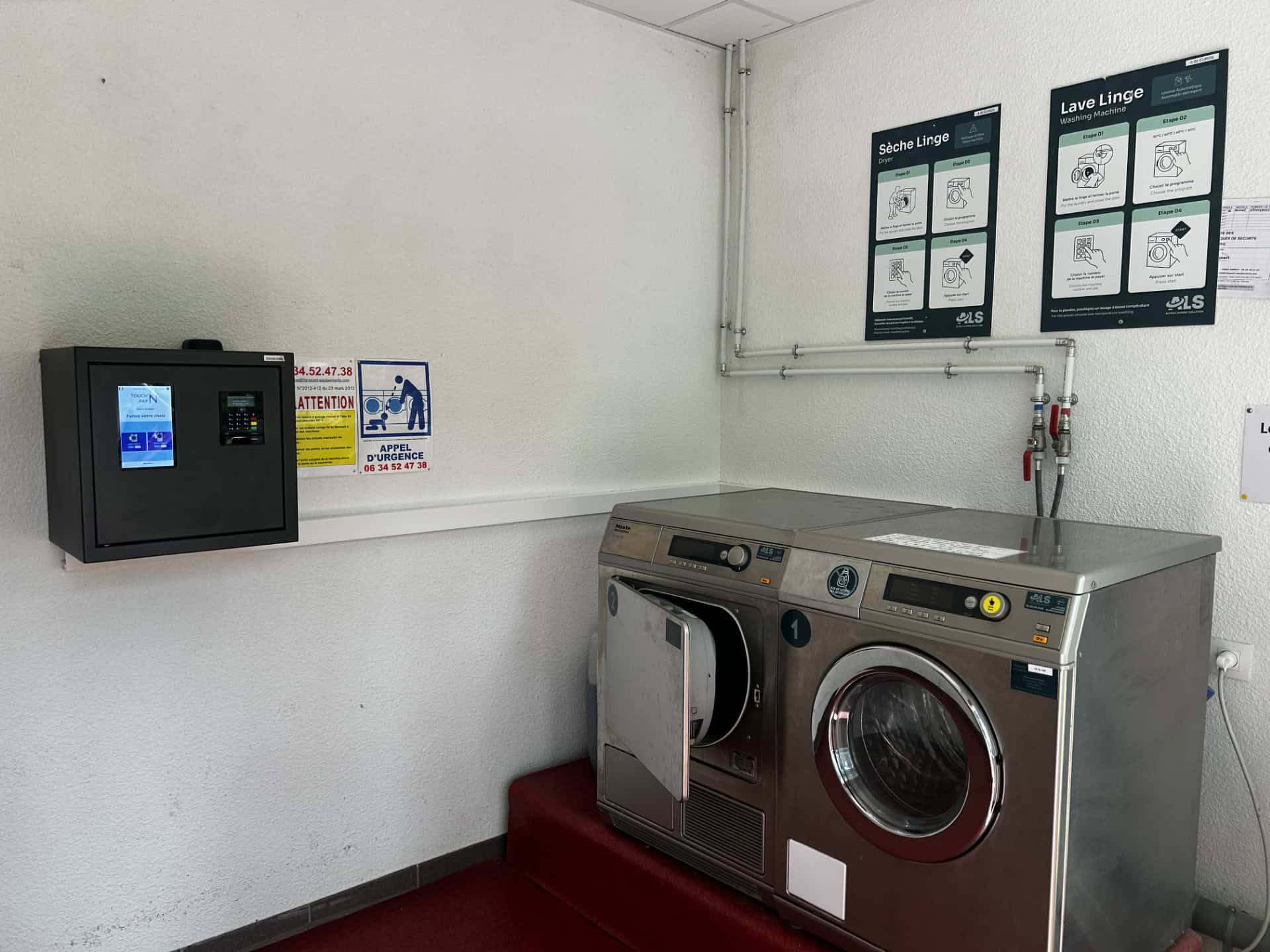 Laundry facilities at the Goélia Le Sornin holiday residence in Autrans