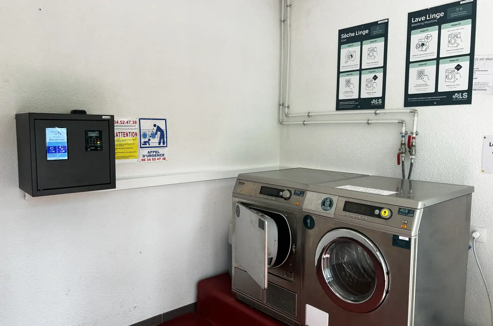 Laundry facilities at the Goélia Le Sornin holiday residence in Autrans