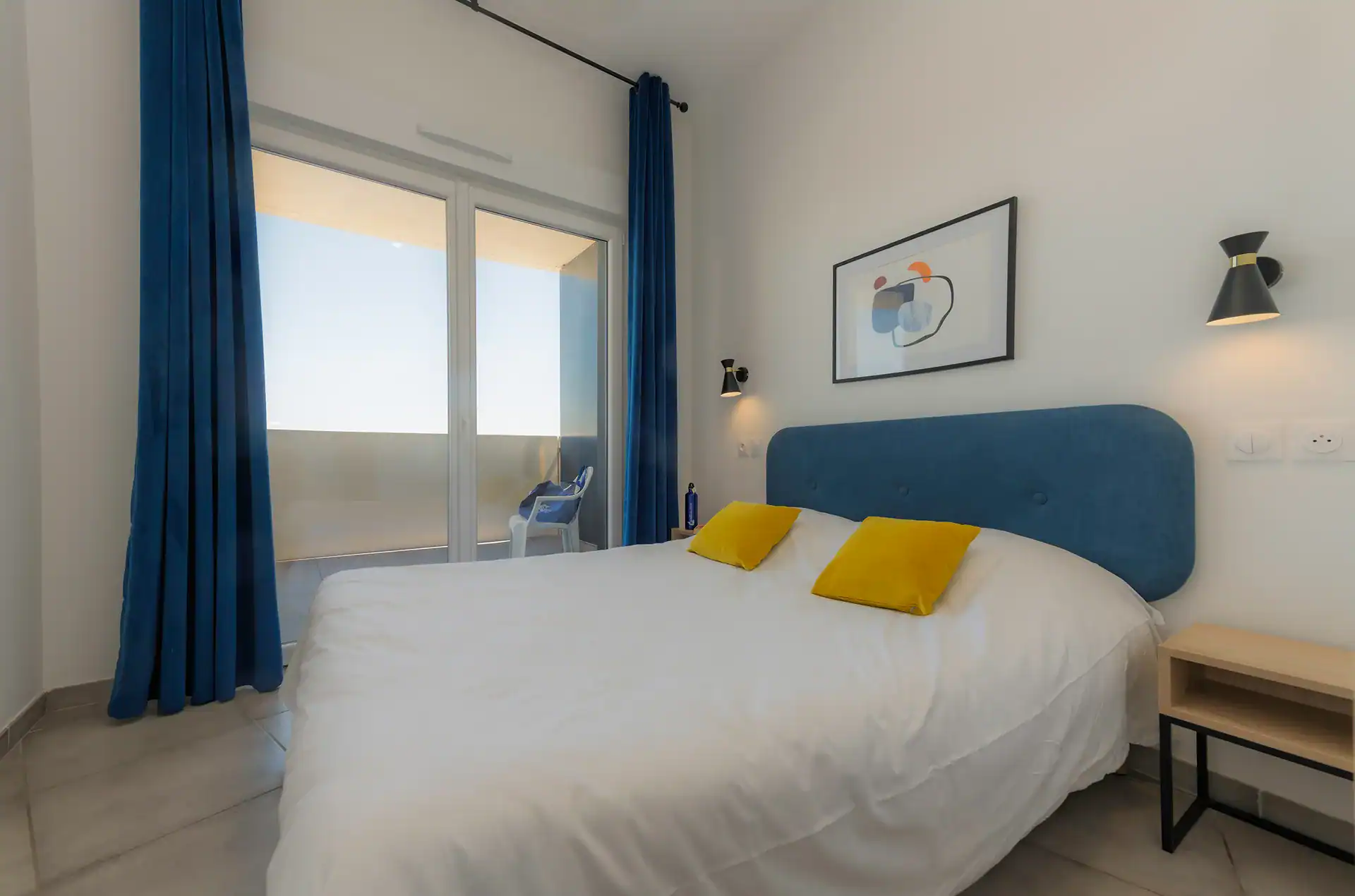 Exemple de chambre de la résidence de vacances Goélia Le Sylène au Cap d'Agde