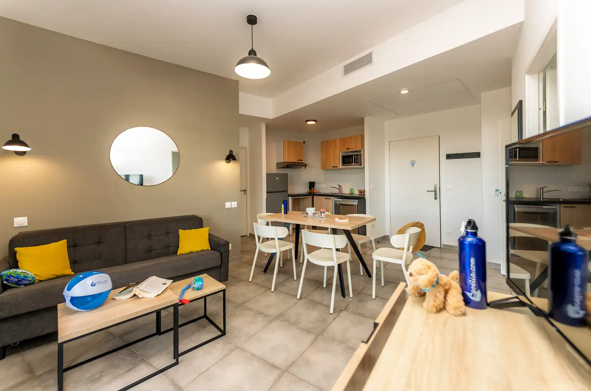 Exemple d'intérieur d'un logement de la résidence de vacances Goélia Le Sylène au Cap d'Agde