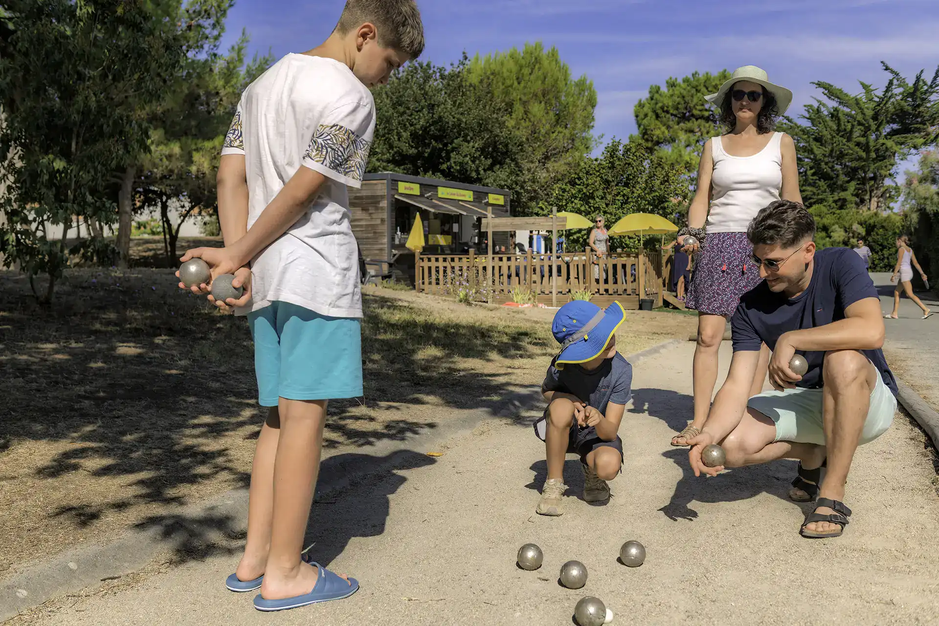 Boulodrome de la résidence de vacances Goélia Les grands Rochers aux Sables d'Olonne 