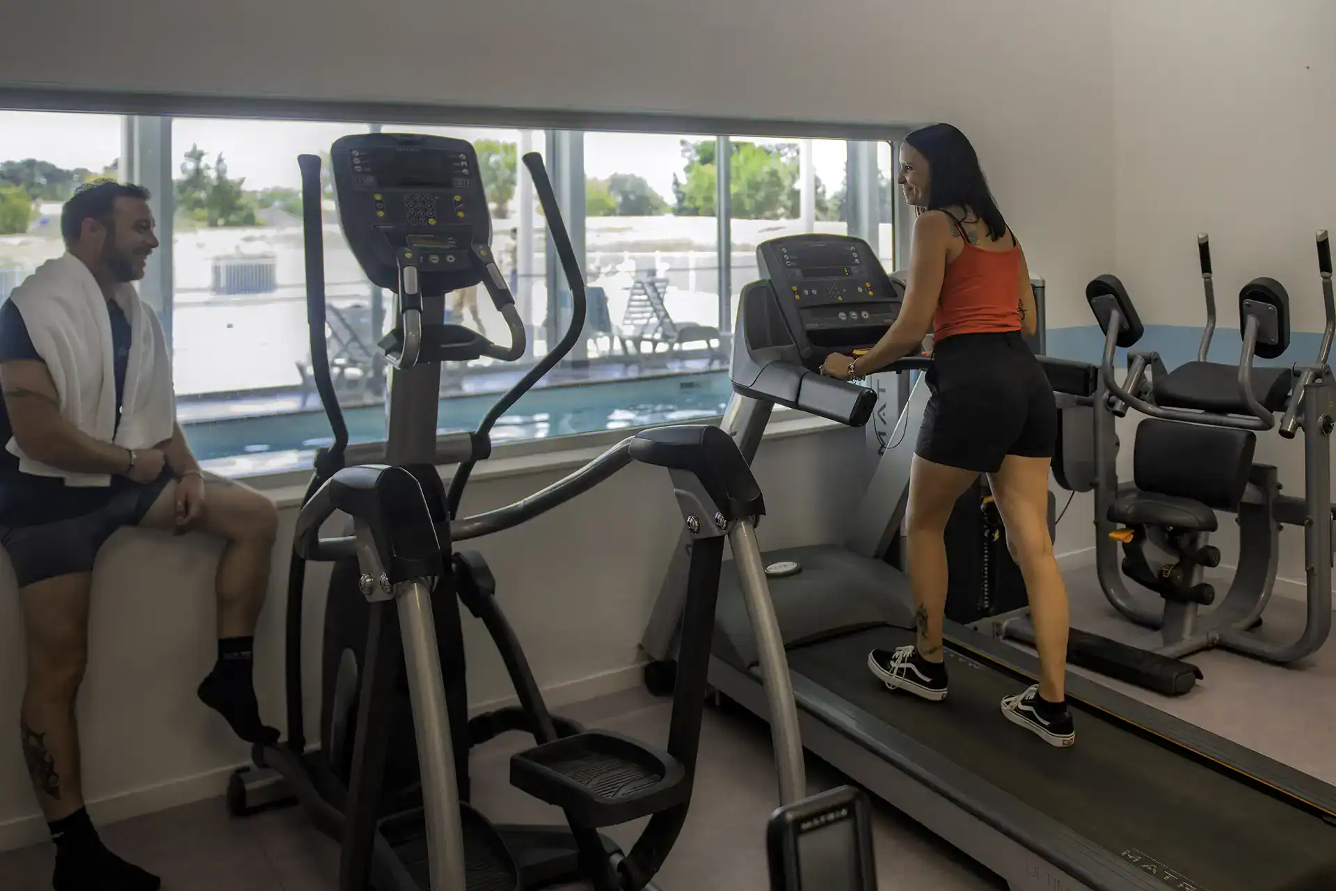Salle fitness  de la résidence de vacances de vacances Goélia Les grands Rochers aux Sables d'Olonne 