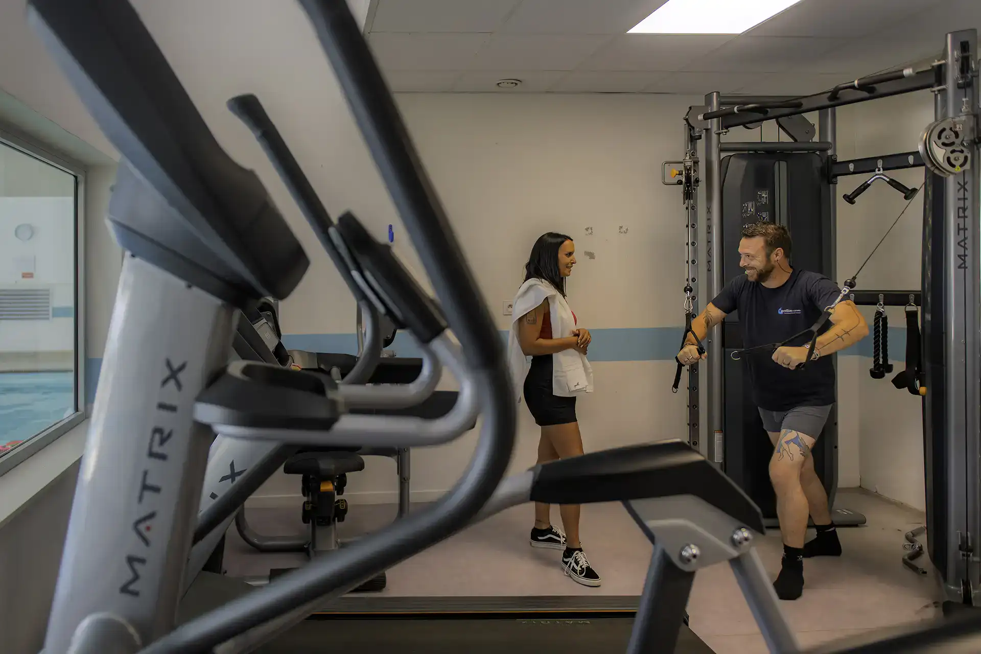 Salle fitness  de la résidence de vacances de vacances Goélia Les grands Rochers aux Sables d'Olonne 
