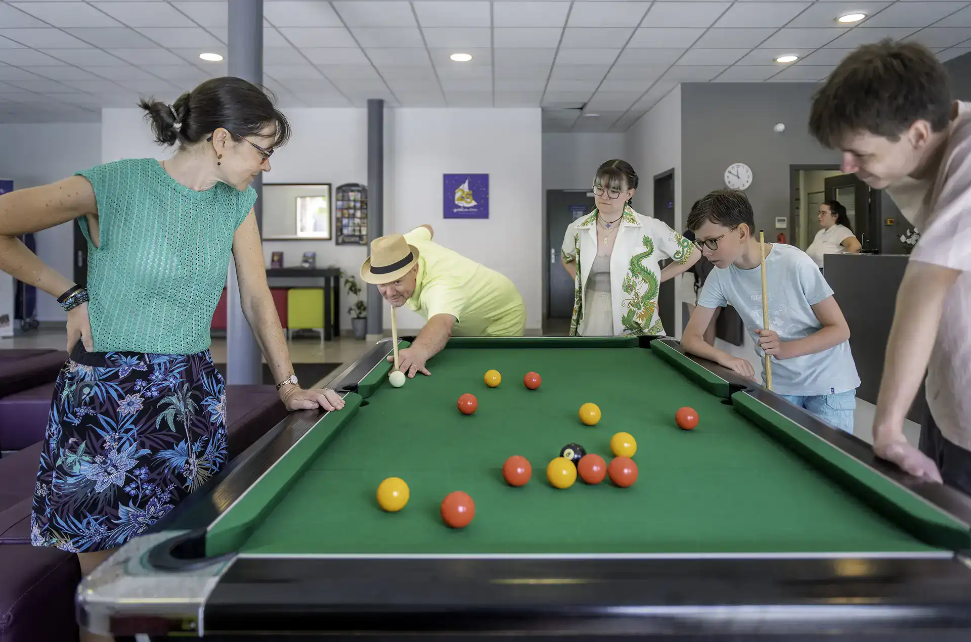 Pool table at the Goélia Le Domaine des Mauriers holiday residence in Saint-Malo