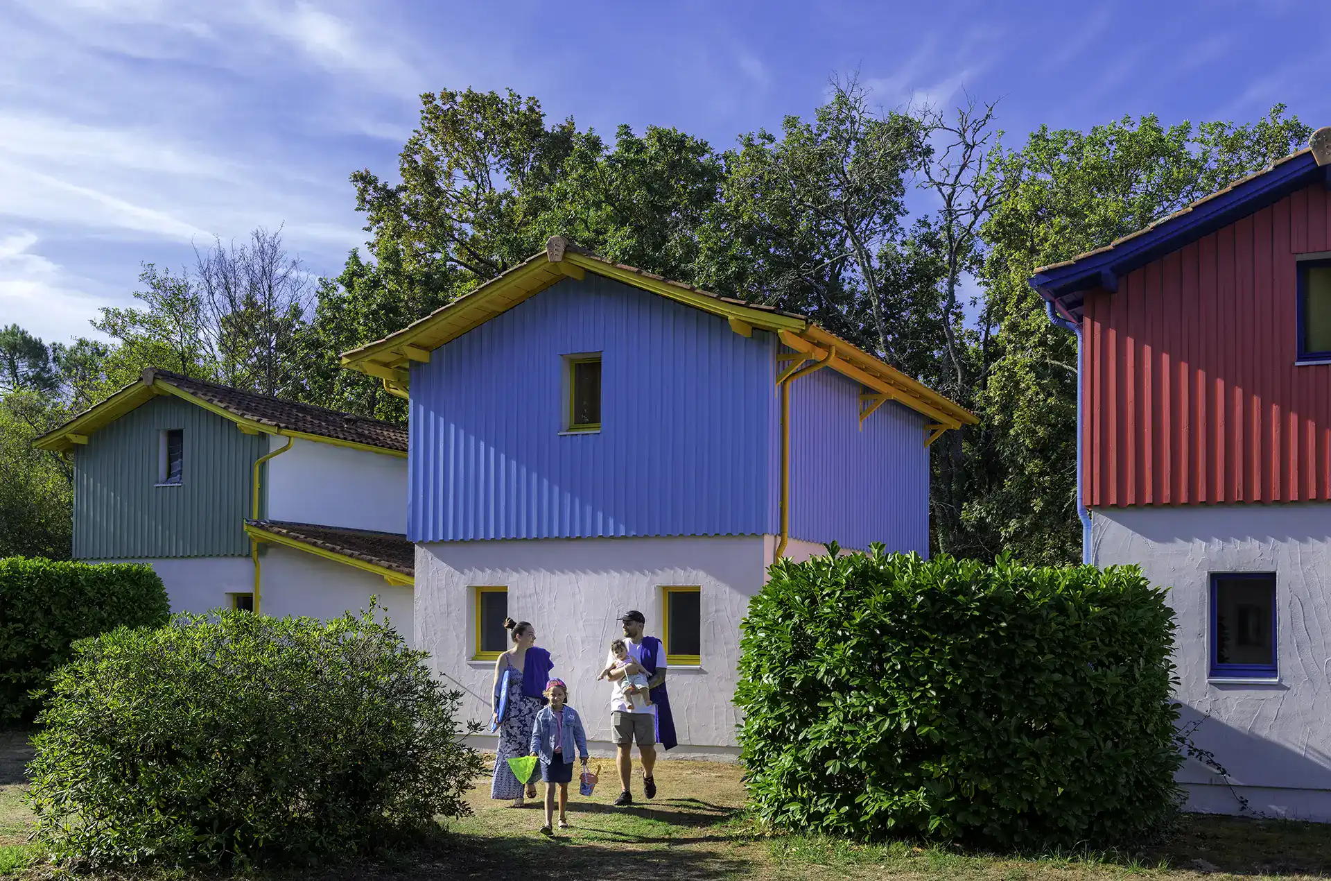 Exemple de cabanes de pêcheurs de la résidence de vacances Goélia Les Rives de St Brice à Arès sur le Bassin d'Arcachon