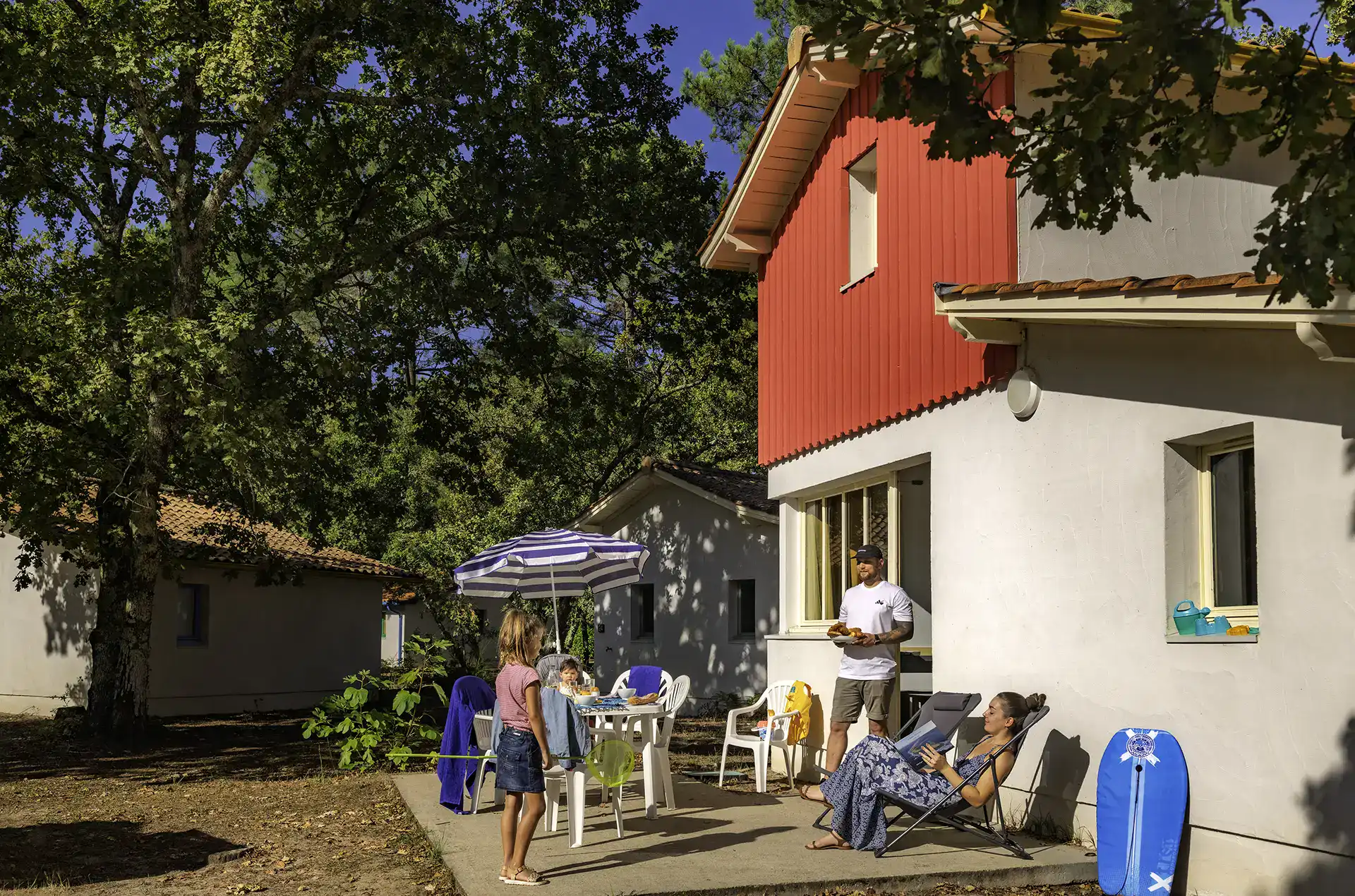 Exemple de cabanes de pêcheurs de la résidence de vacances Goélia Les Rives de St Brice à Arès sur le Bassin d'Arcachon