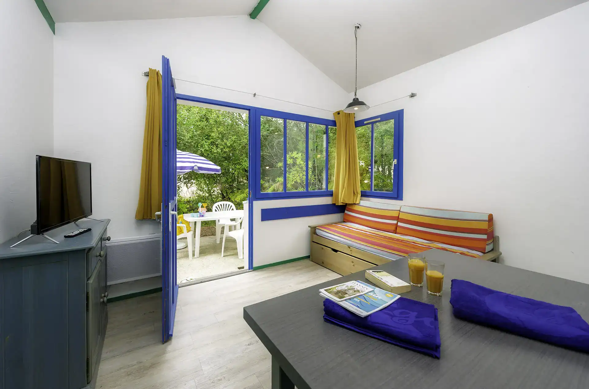 Exemple d'un intérieur d'une cabane de pêcheurs de la résidence de vacances Goélia Les Rives de St Brice à Arès sur le Bassin d'Arcachon