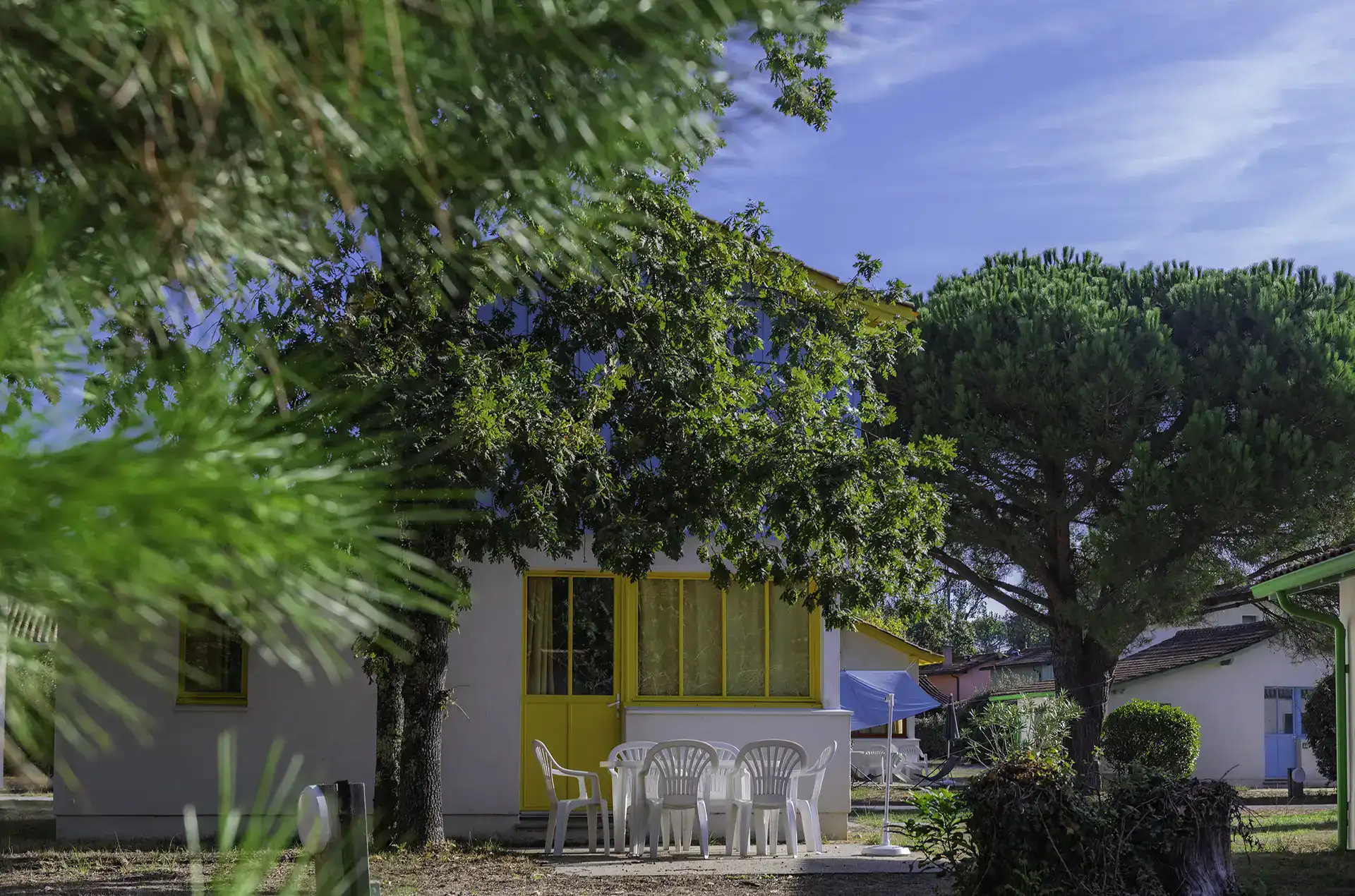 Exemple d'une cabane de pêcheurs 3 pièces mezzanine 6 personnes de la résidence de vacances Goélia Les Rives de St Brice à Arès sur le Bassin d'Arcachon