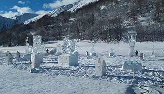 34th international ice sculpture competition in Valloire